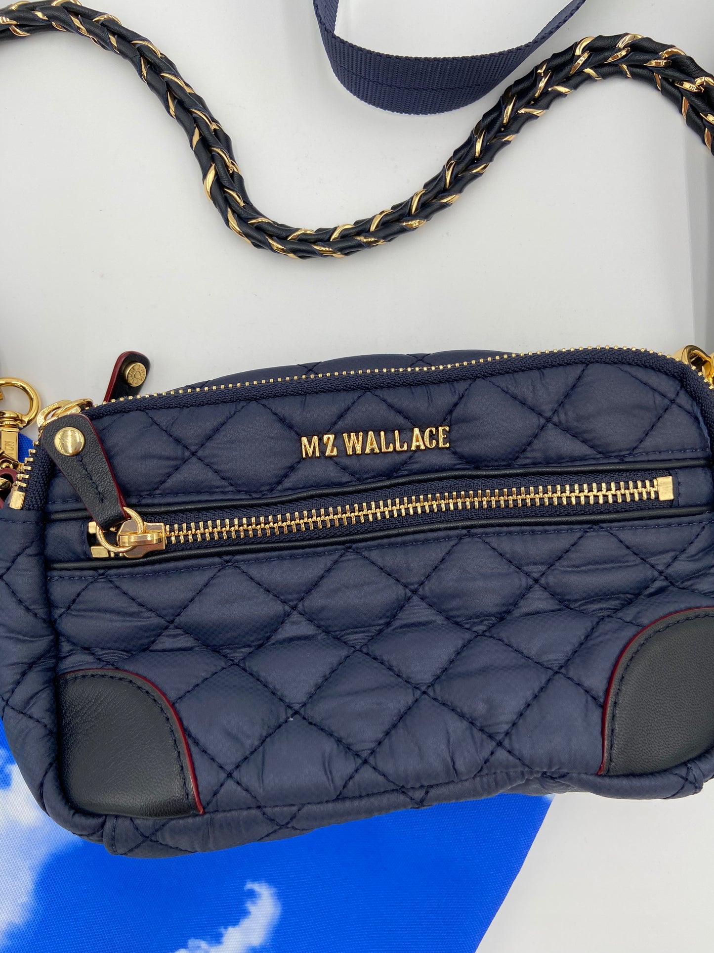 Mz Wallace Mini Crosby Blue/Gold