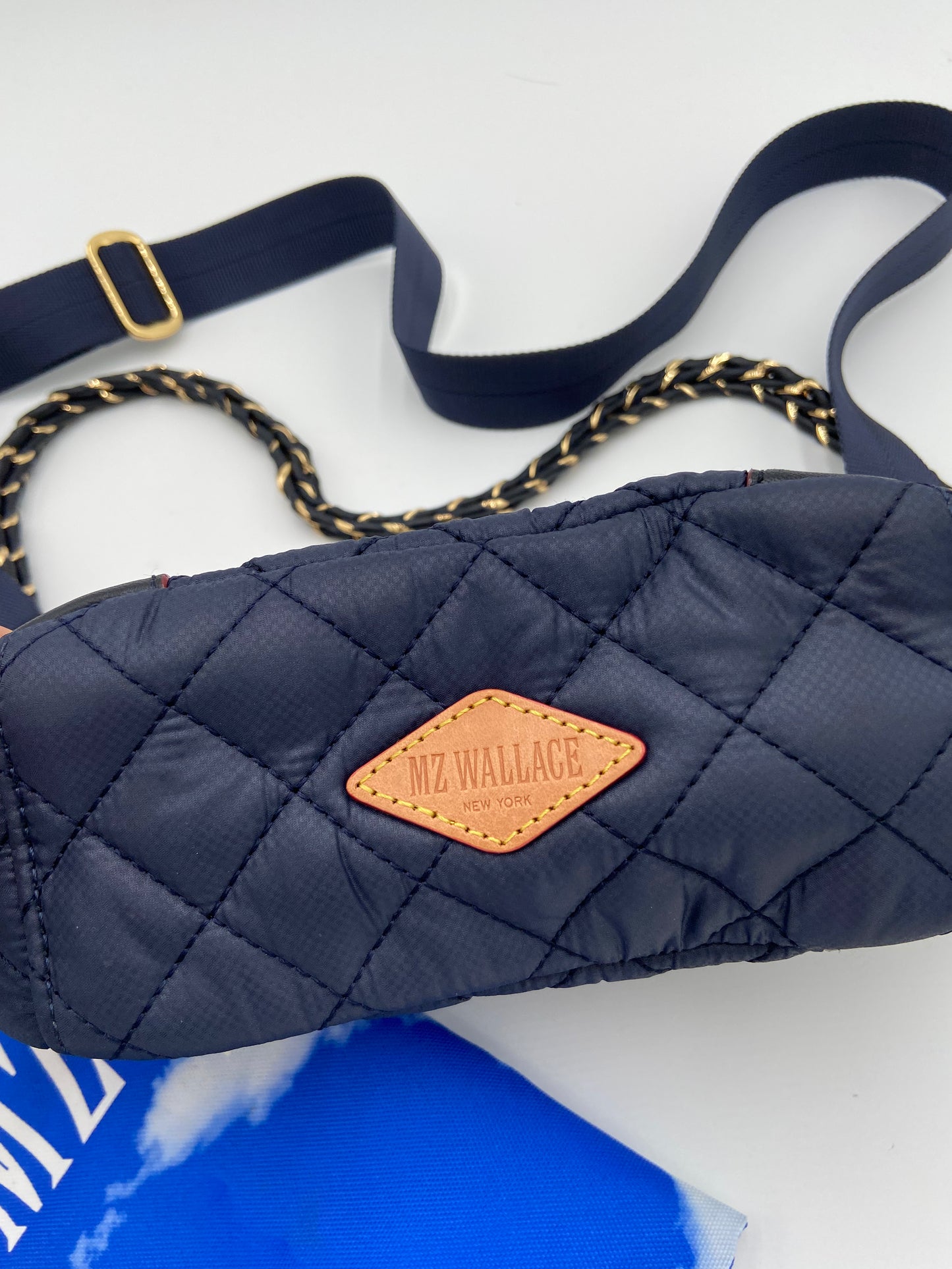 Mz Wallace Mini Crosby Blue/Gold