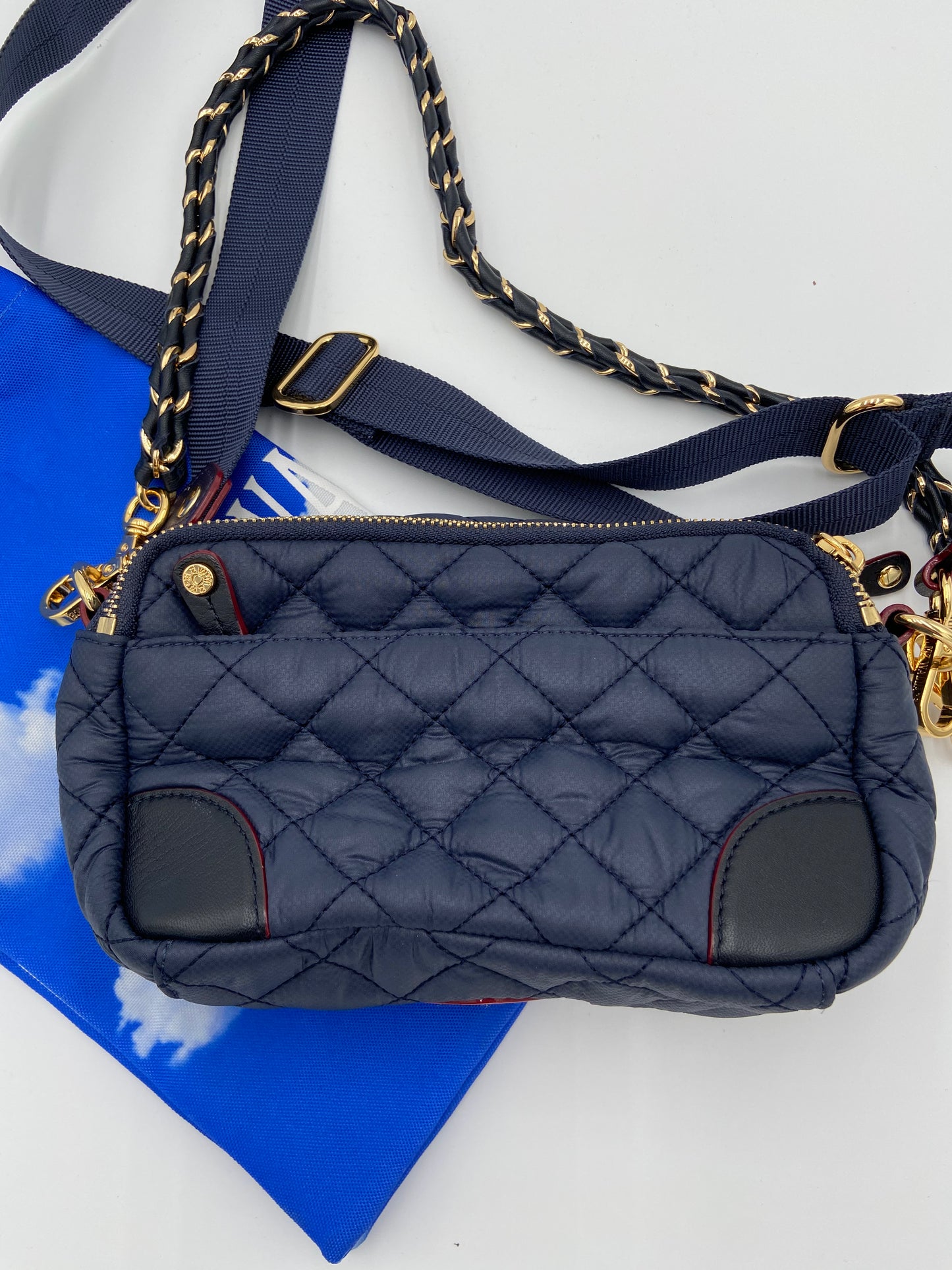 Mz Wallace Mini Crosby Blue/Gold