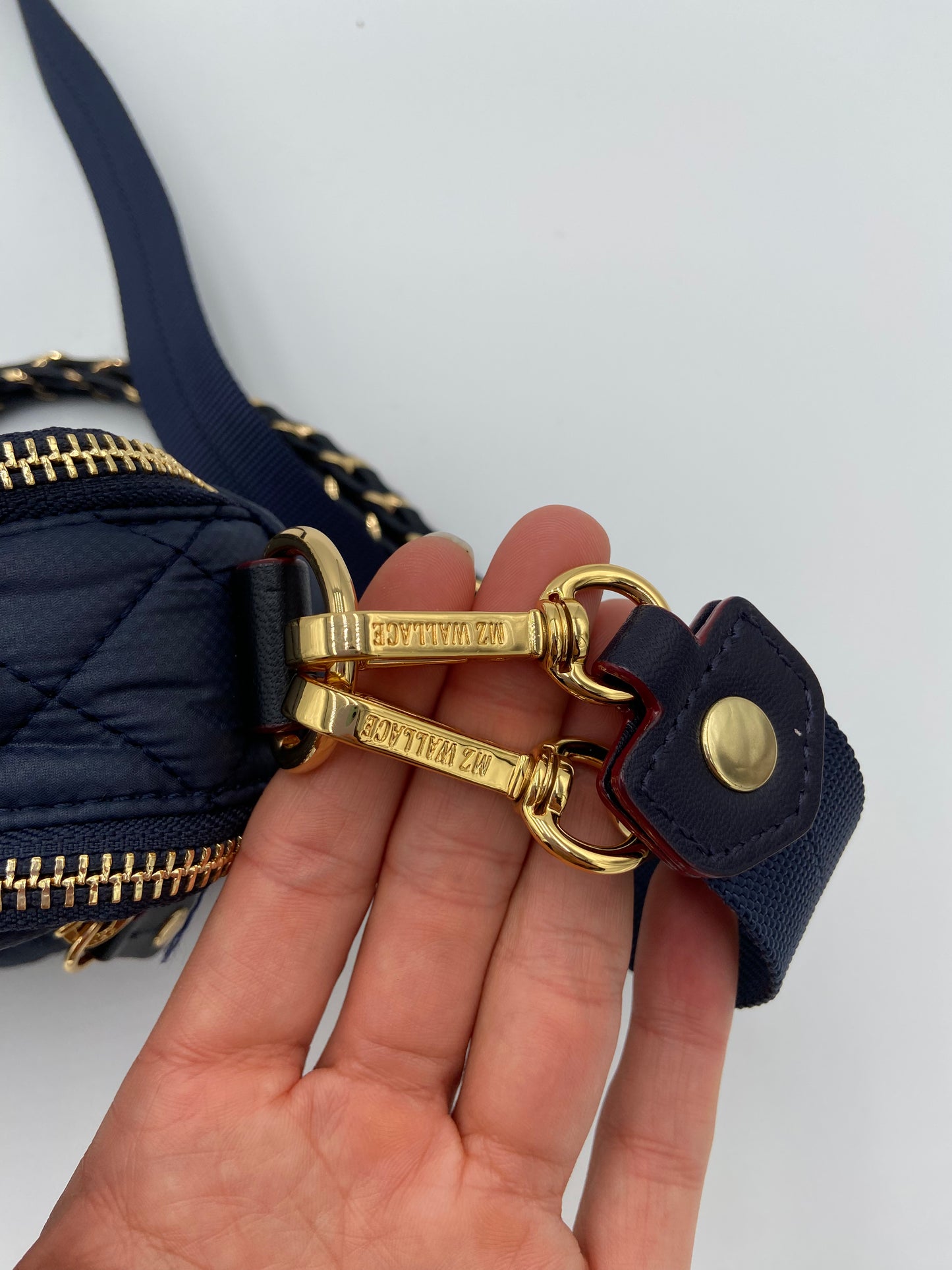 Mz Wallace Mini Crosby Blue/Gold