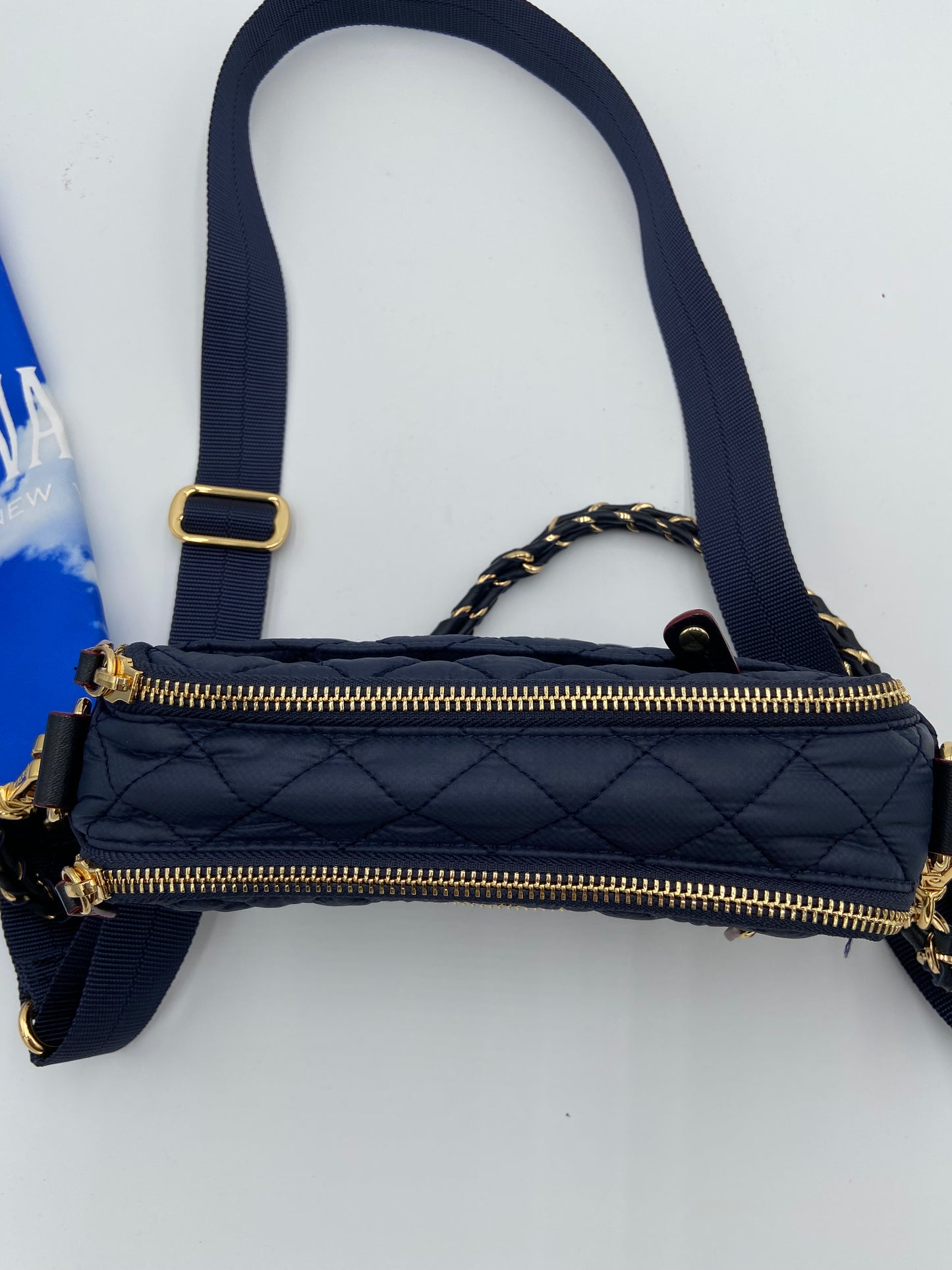 Mz Wallace Mini Crosby Blue/Gold