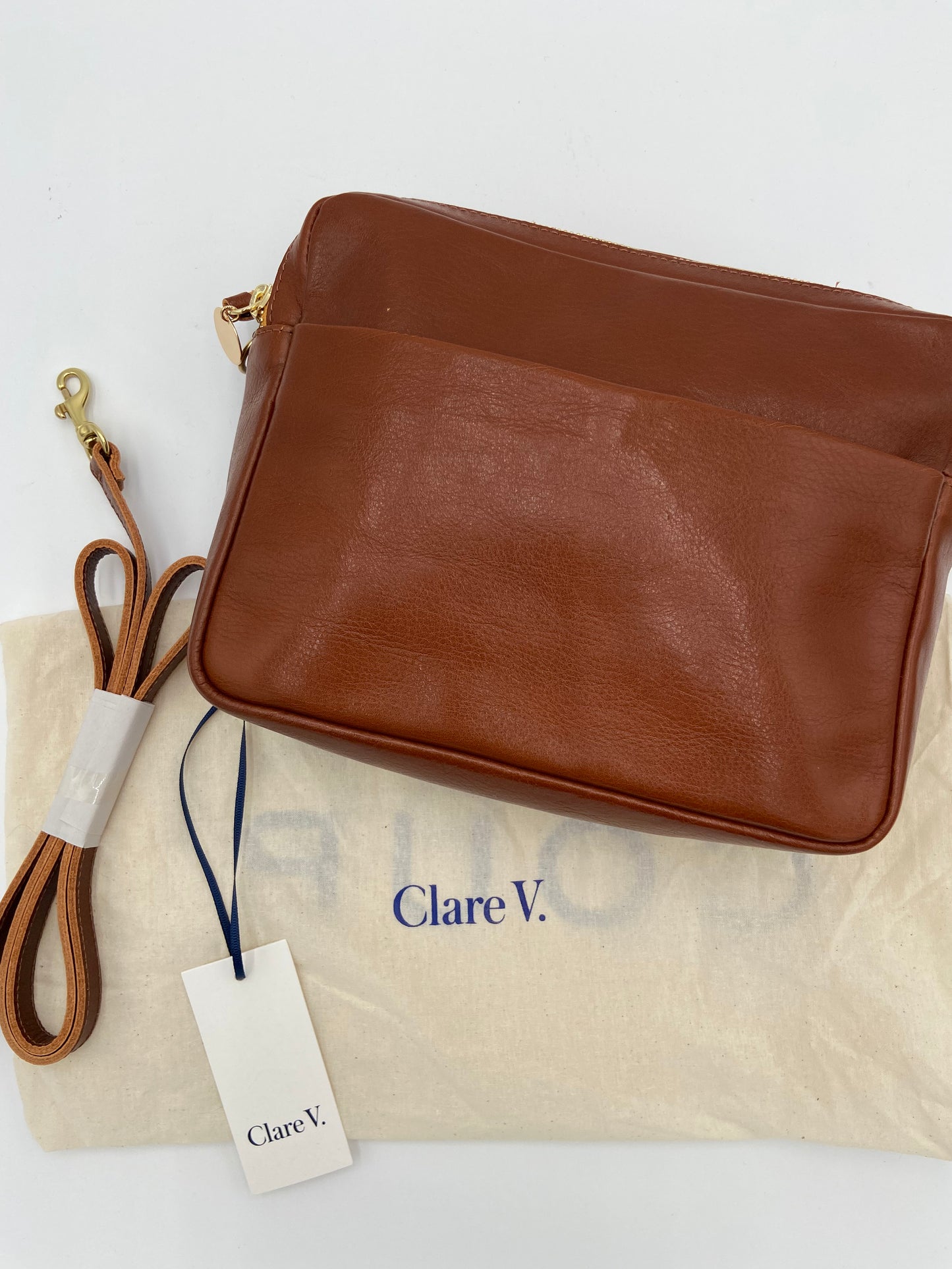 Clare V Mirabel Crossbody Bag in Miel