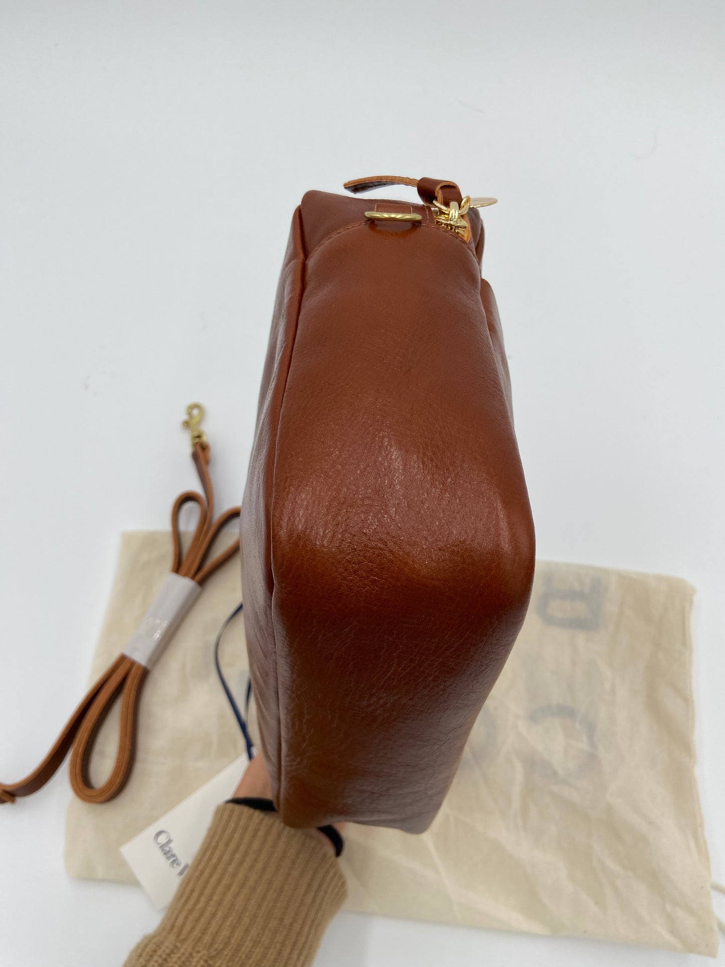 Clare V Mirabel Crossbody Bag in Miel