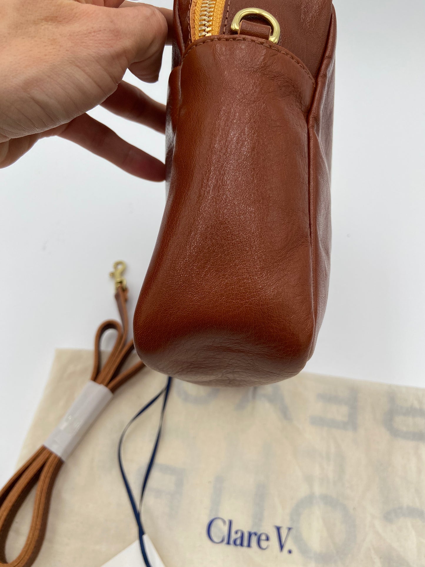 Clare V Mirabel Crossbody Bag in Miel