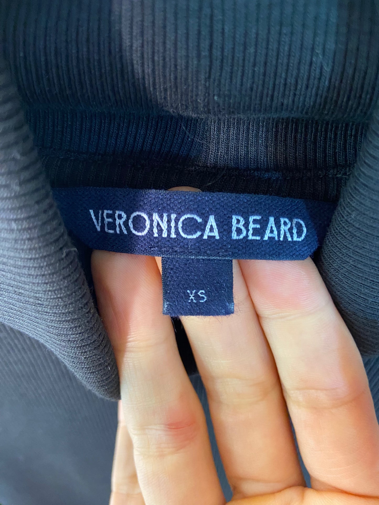 Veronica Beard Black Cedar Turtleneck Top size XS