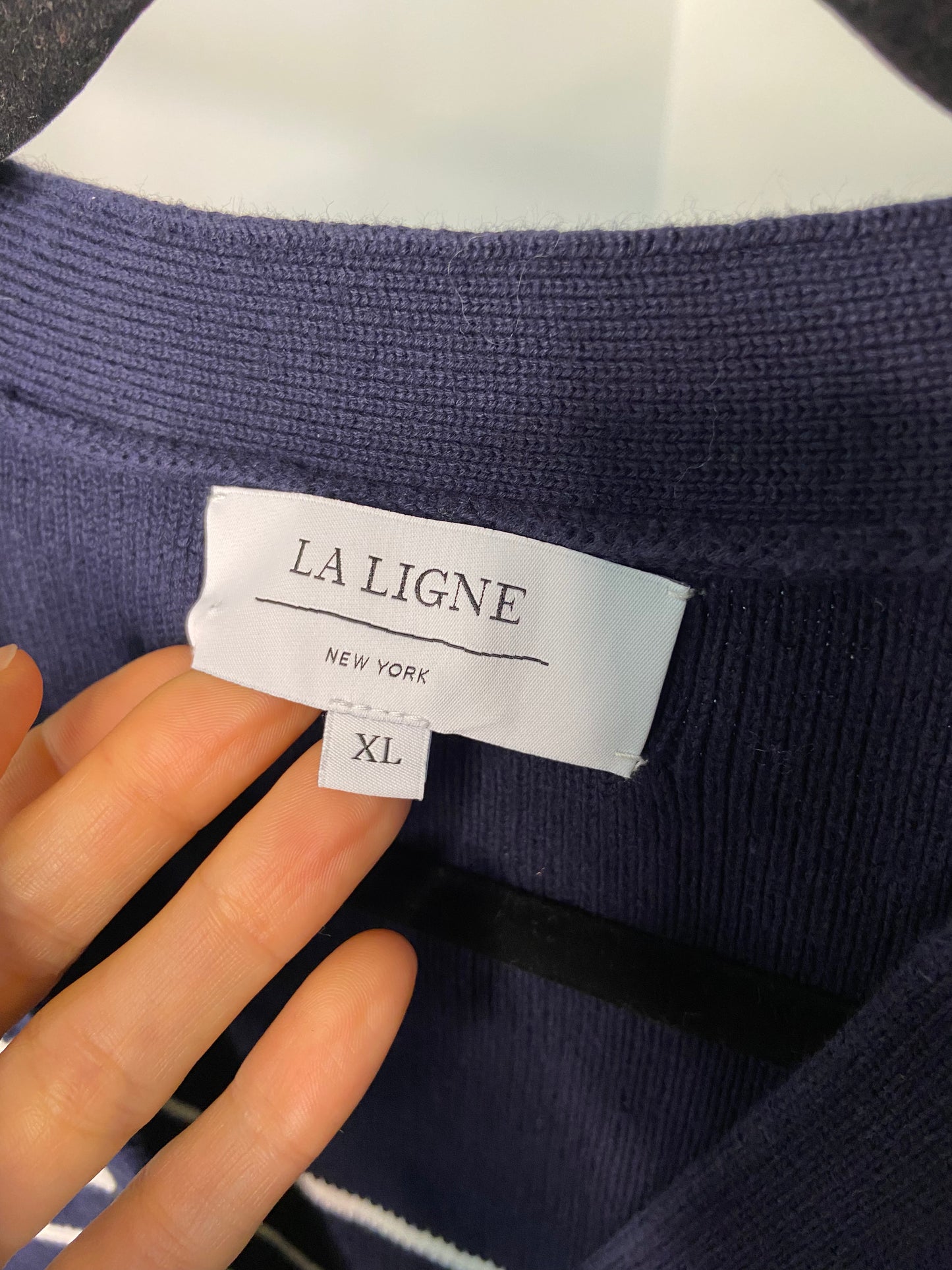 La Ligne Striped Sailor Cardigan size XL