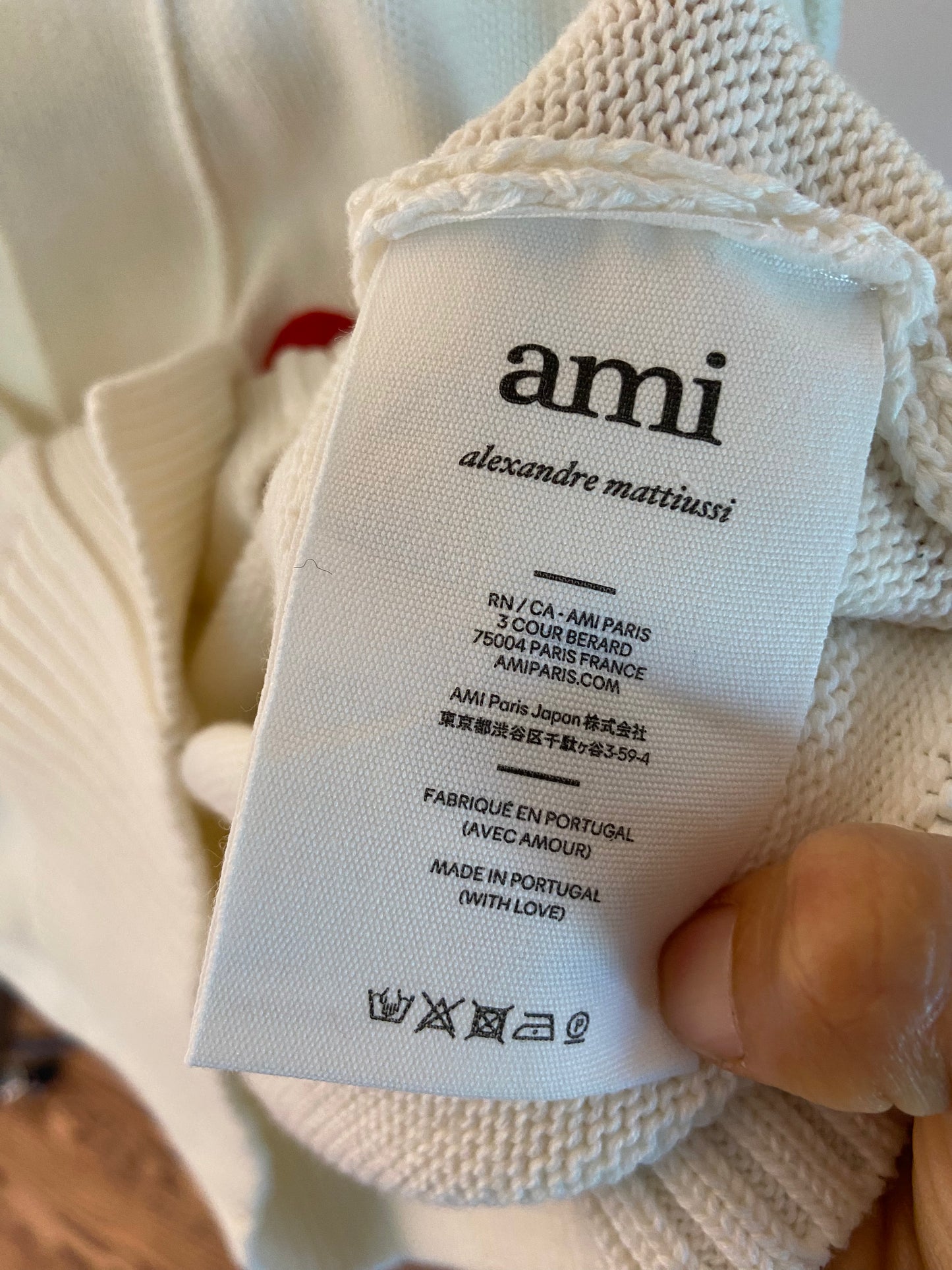 Ami De Coeur Cotton and Wool Cardigan size XS