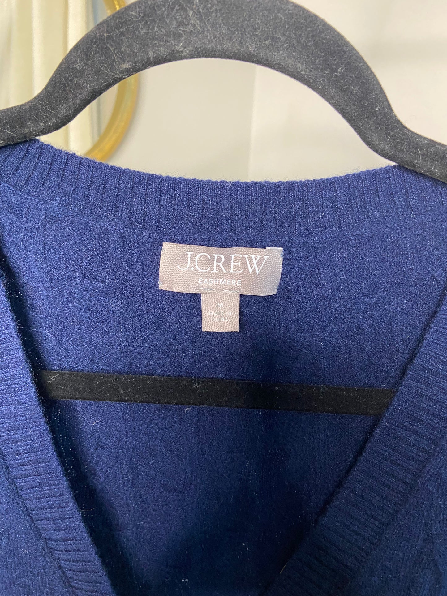 J. Crew Cashmere Cropped Cable Knit Sweater Vest size M