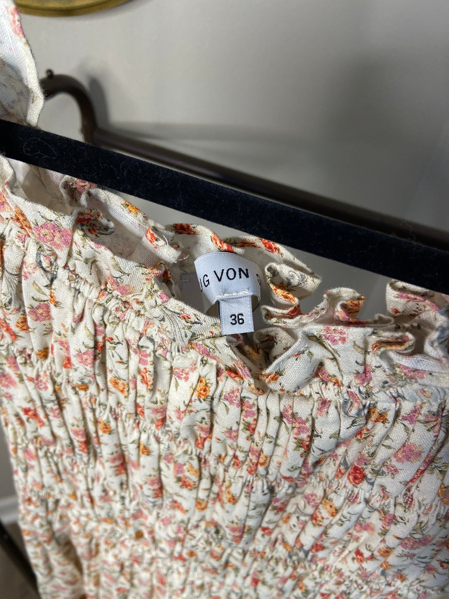 Lug Von Siga Elisa Smocked Dress size US 4