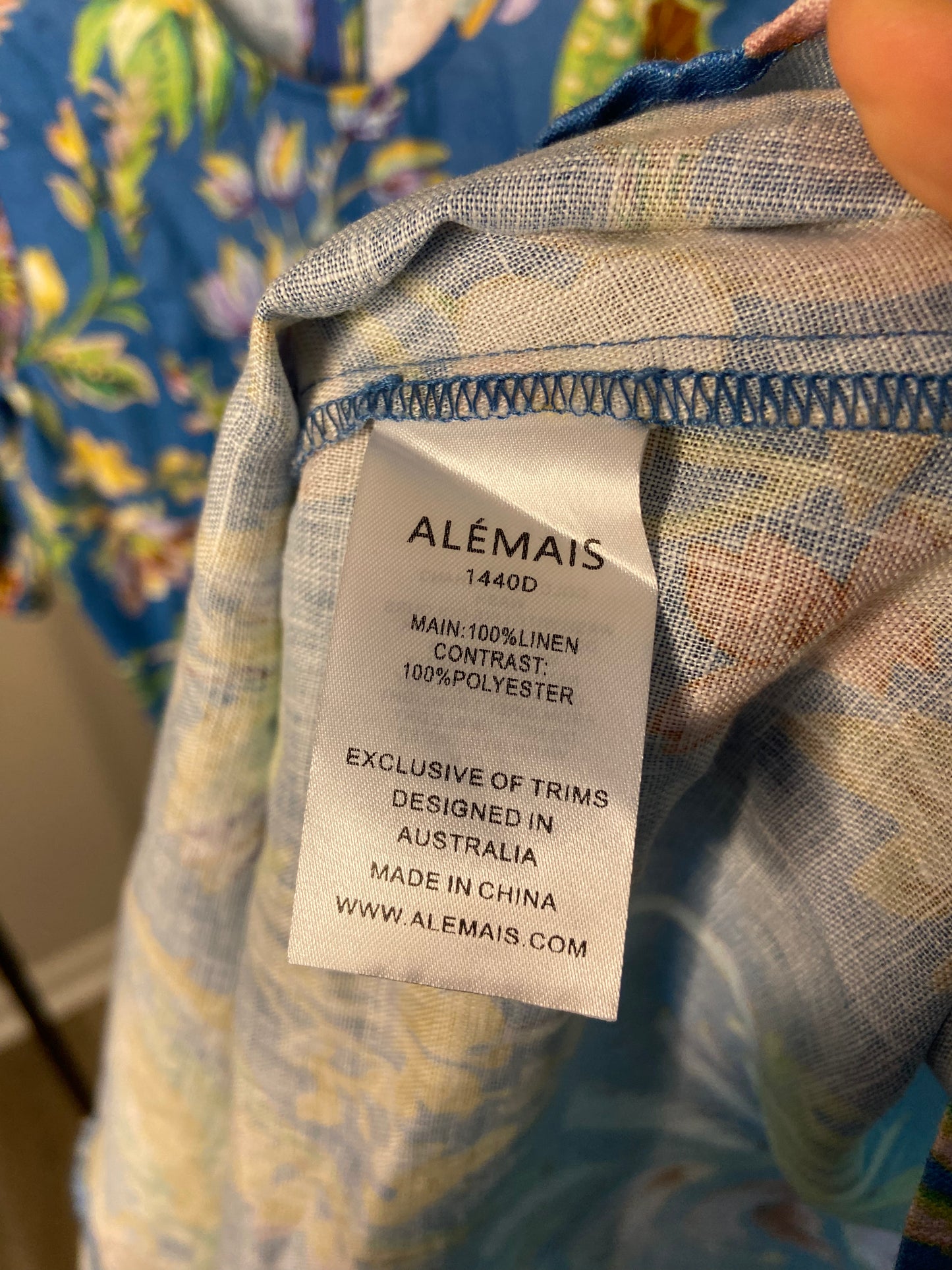 Alemais June Linen Midi Dress size US 4