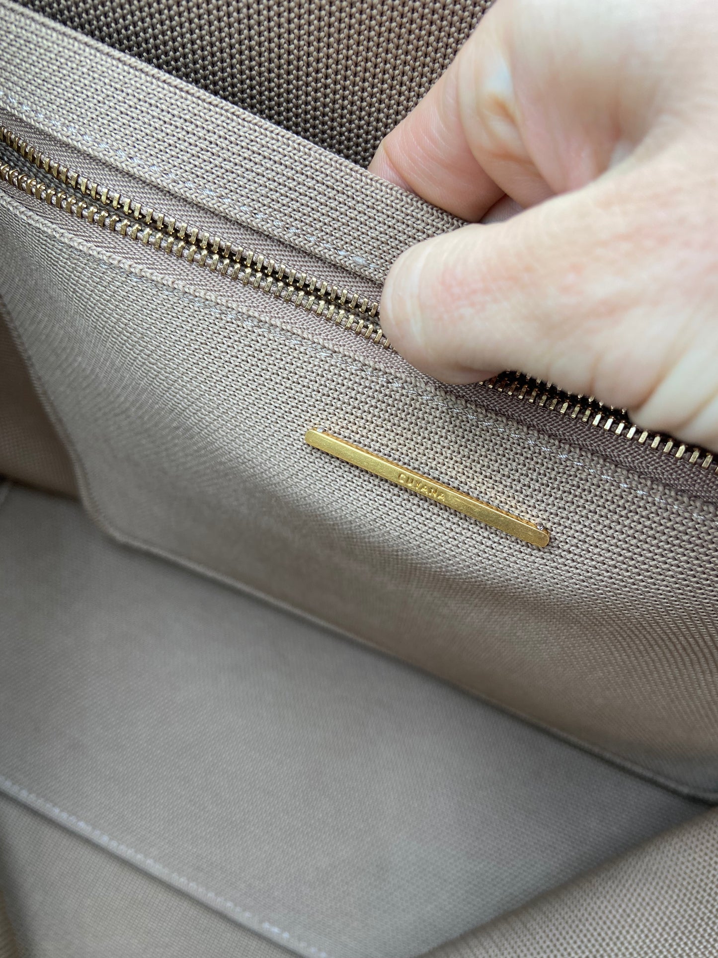 Cuyana Oversized Sling Bag in Cappuccino