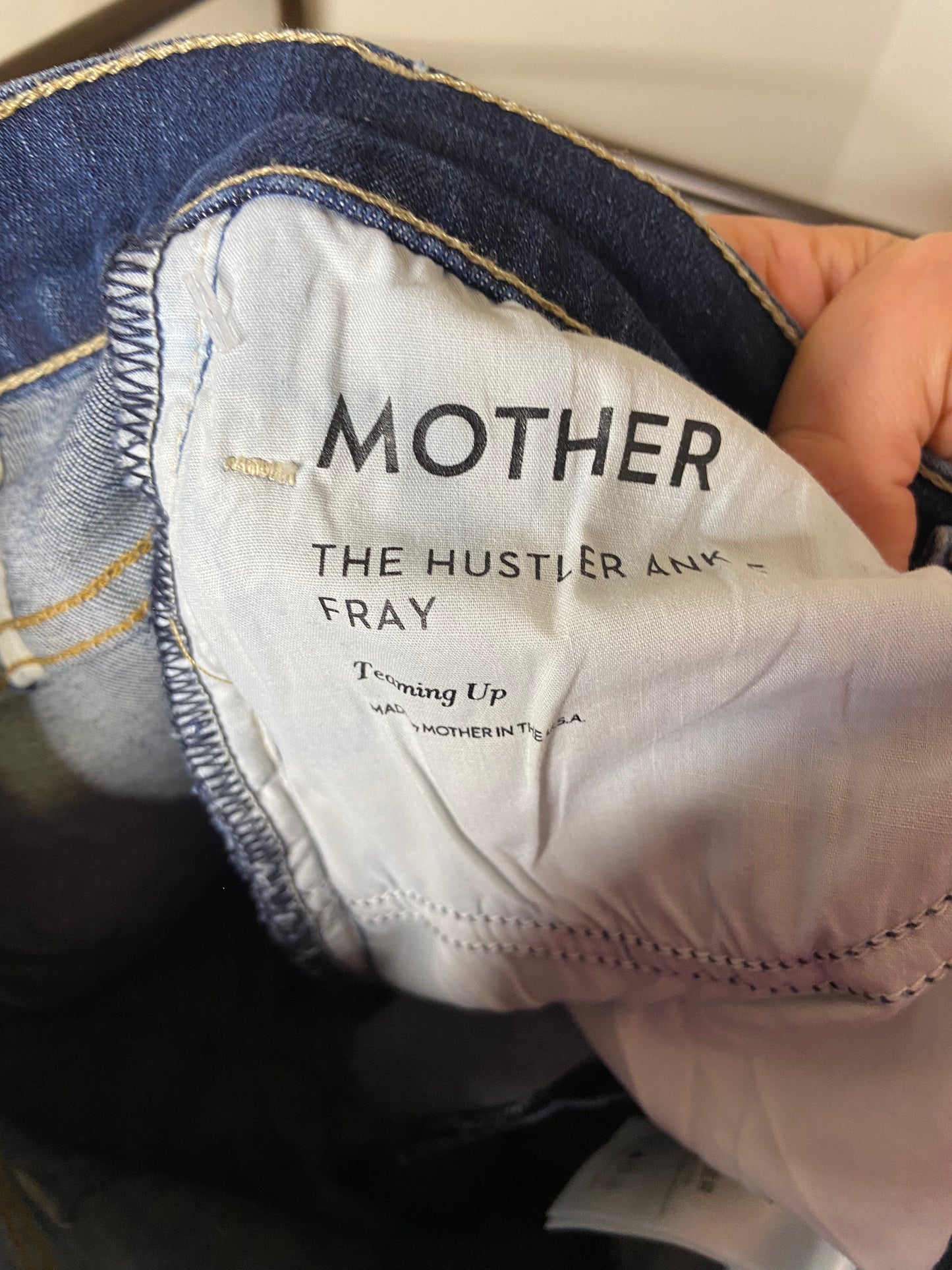 Mother The Hustler Ankle Fray Jeans size 27