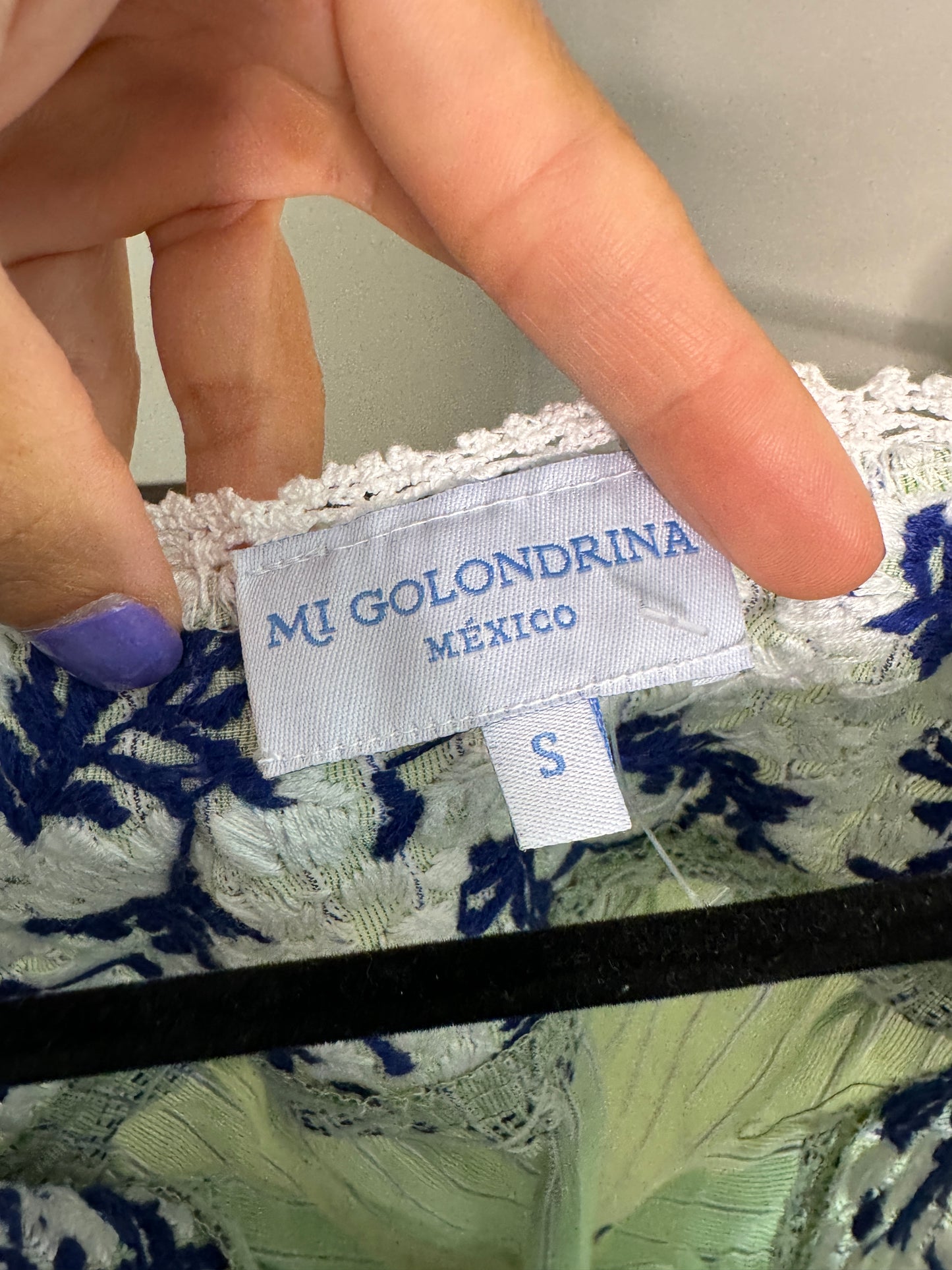 Mi Golondrina Flores Top size S