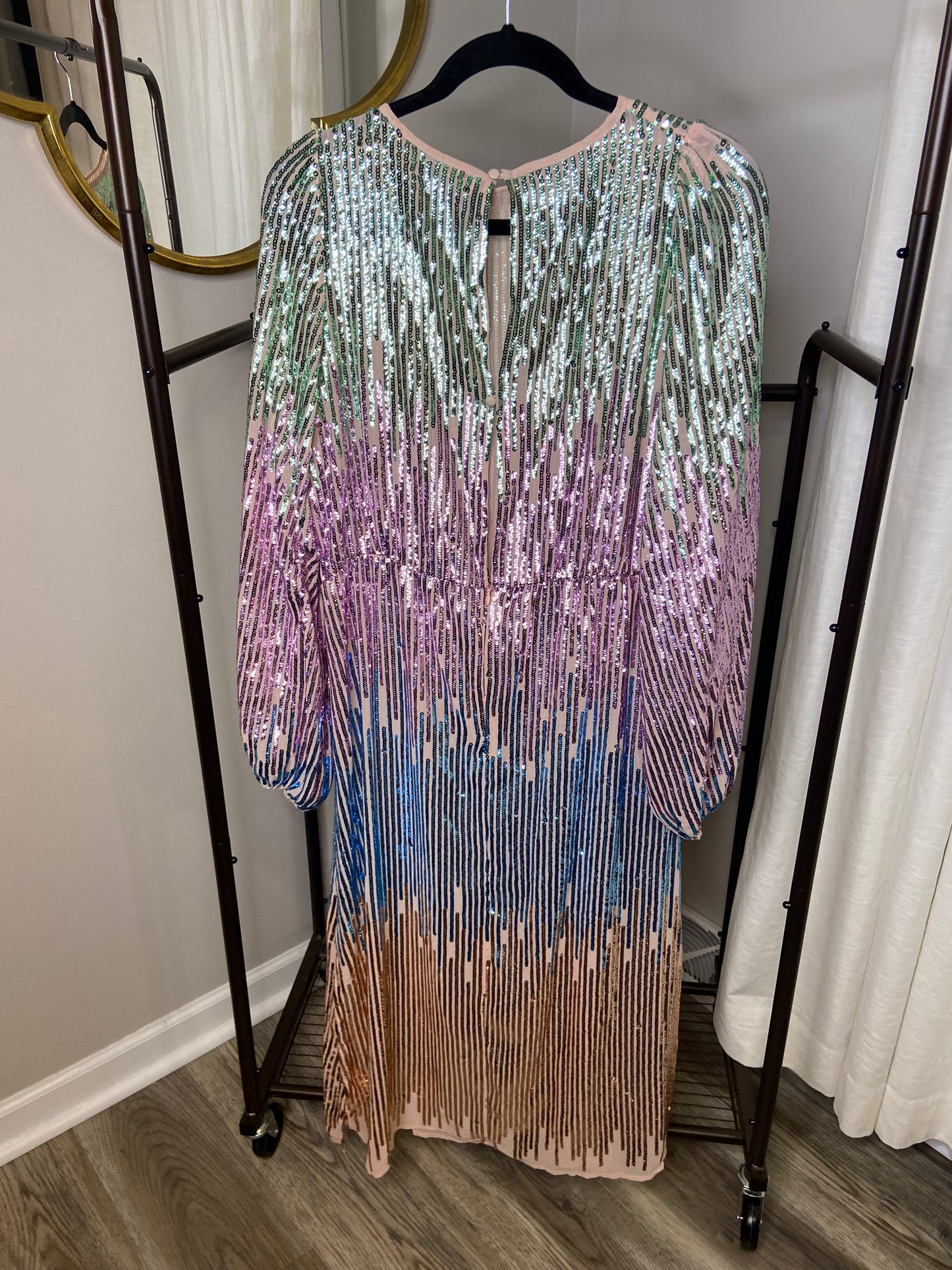 Rixo Coco Sequin Midi Dress size XL
