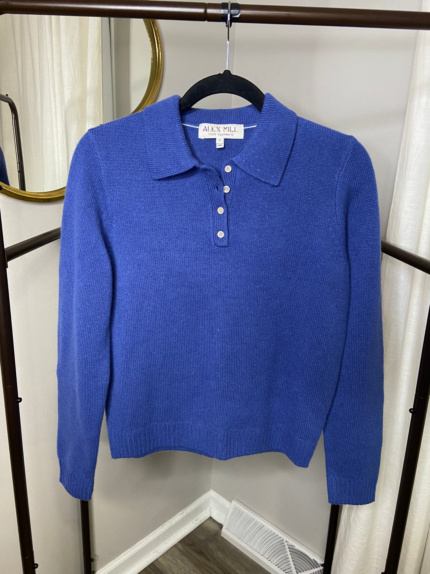 Alex Mill Alice Polo Cashmere Sweater size S
