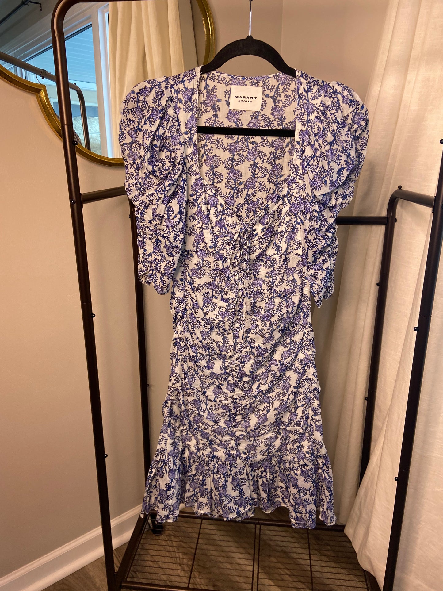 Isabel Marant Galdino Cotton Mini Dress size 34 - US 2