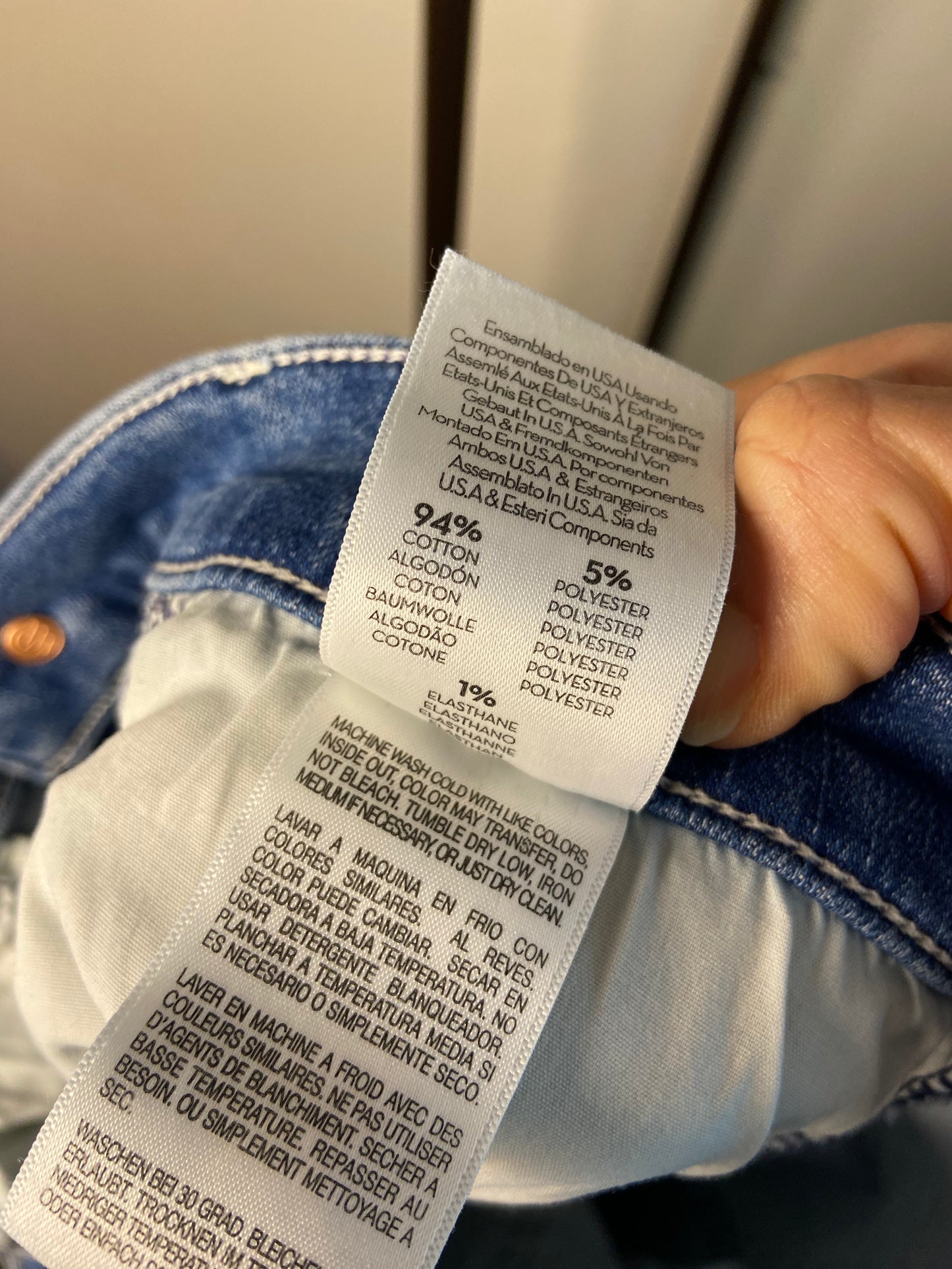 Mother The Hustler Ankle Fray Jeans size 33