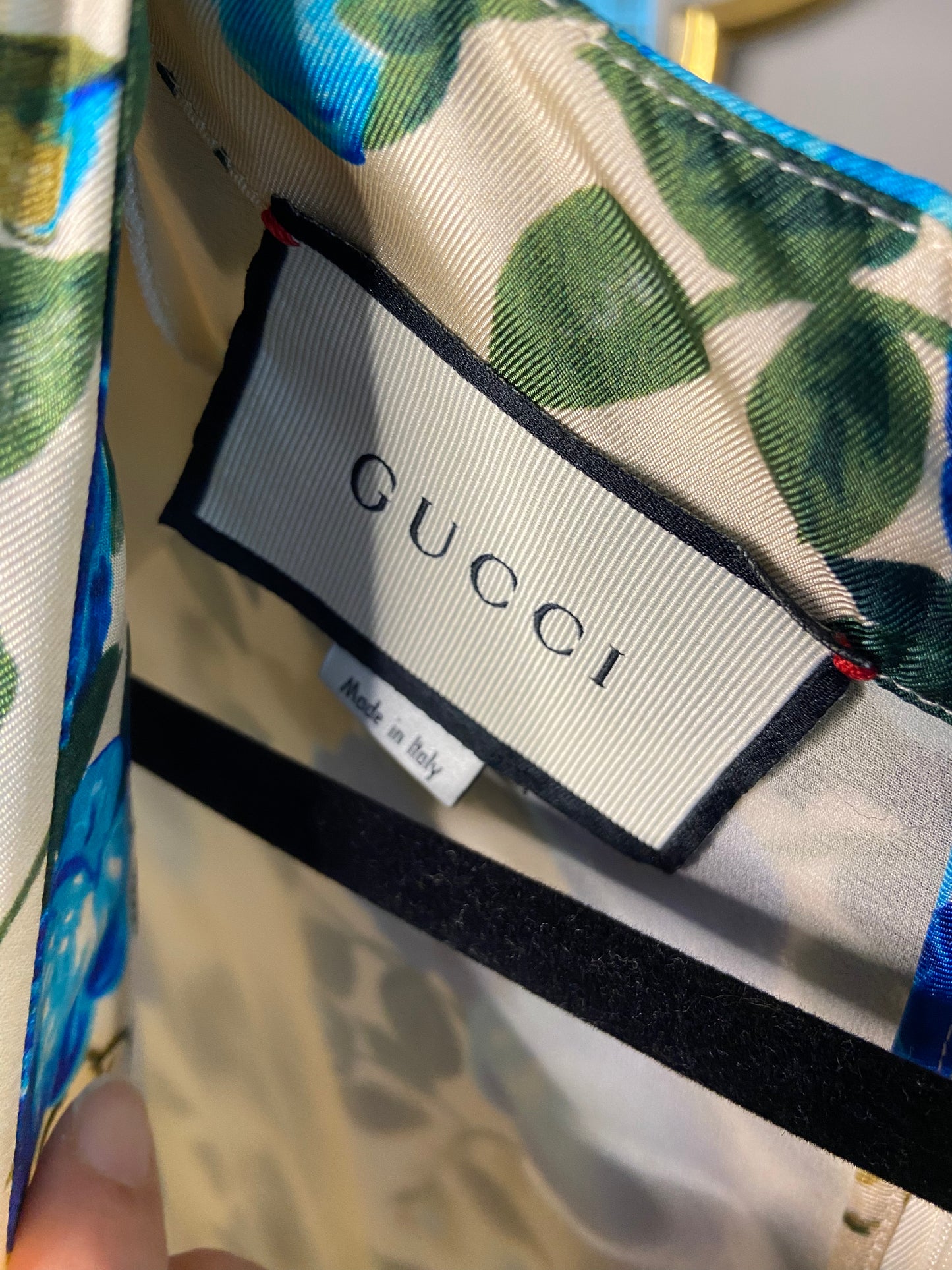 Gucci Rose-print Silk-twill Midi Dress size 40 - US 4