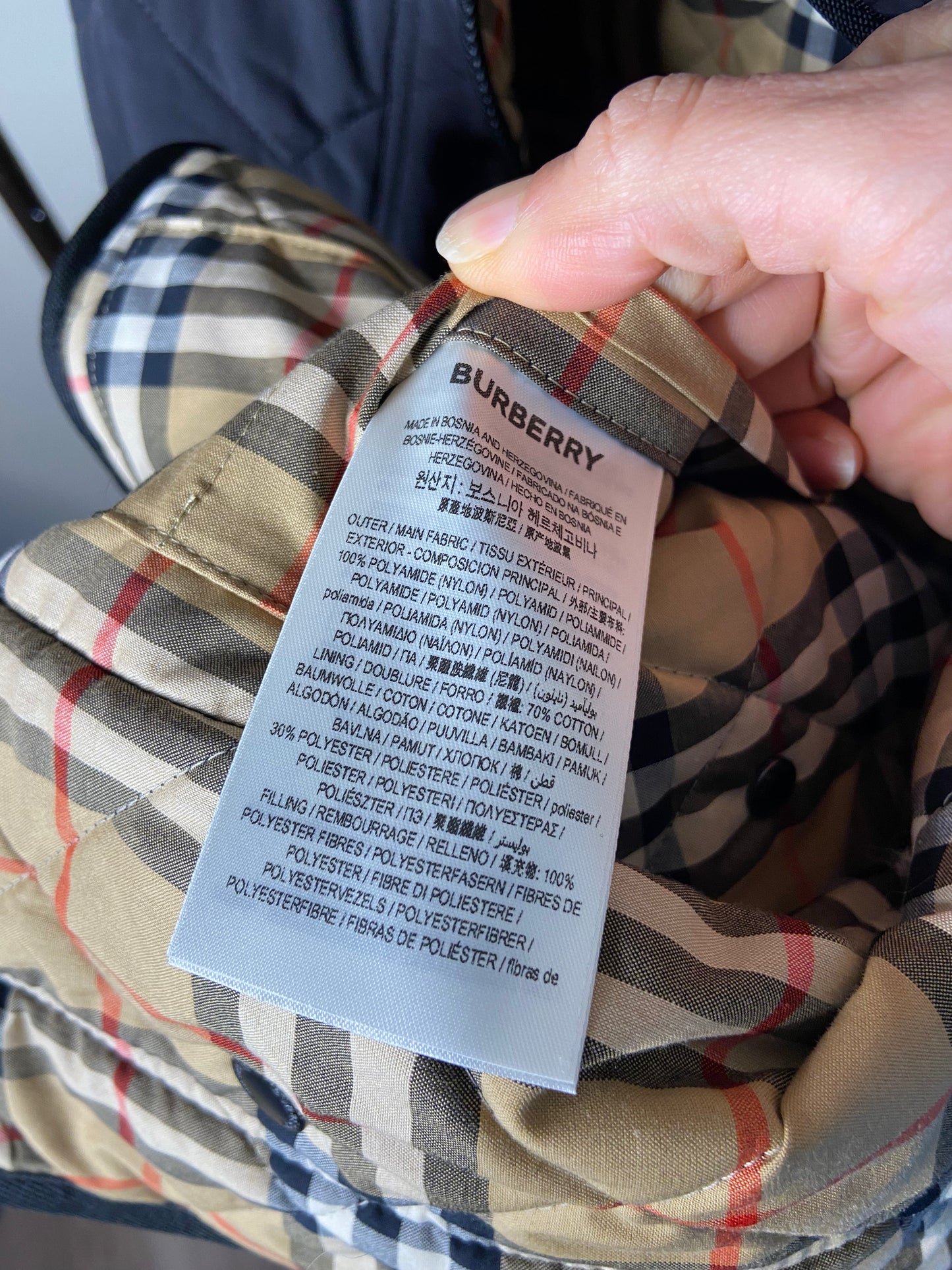 Burberry Barn Thermoregulated Quilted Jacket size S