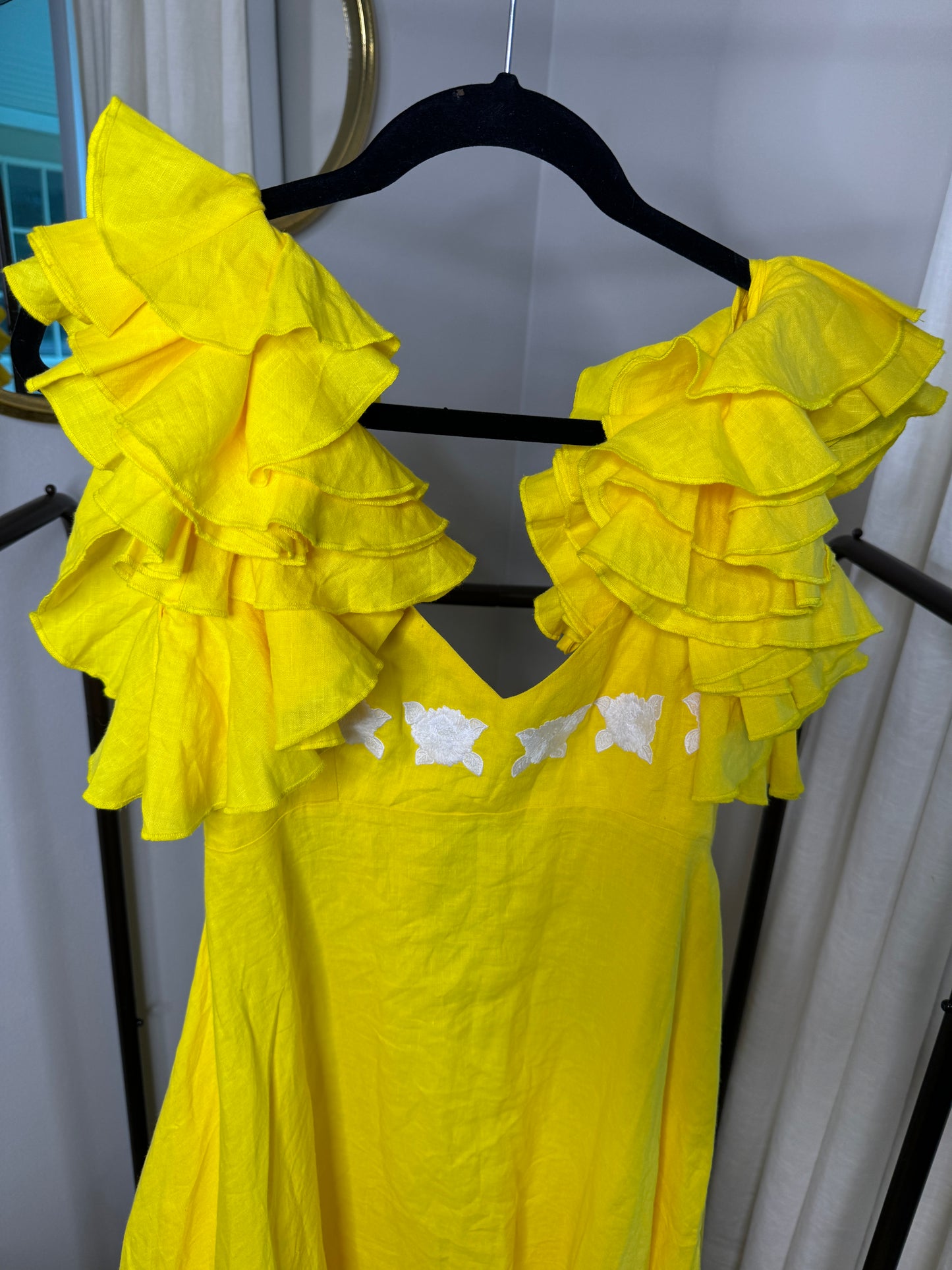 Fanm Mon Ruffle Maxi Dress size XS