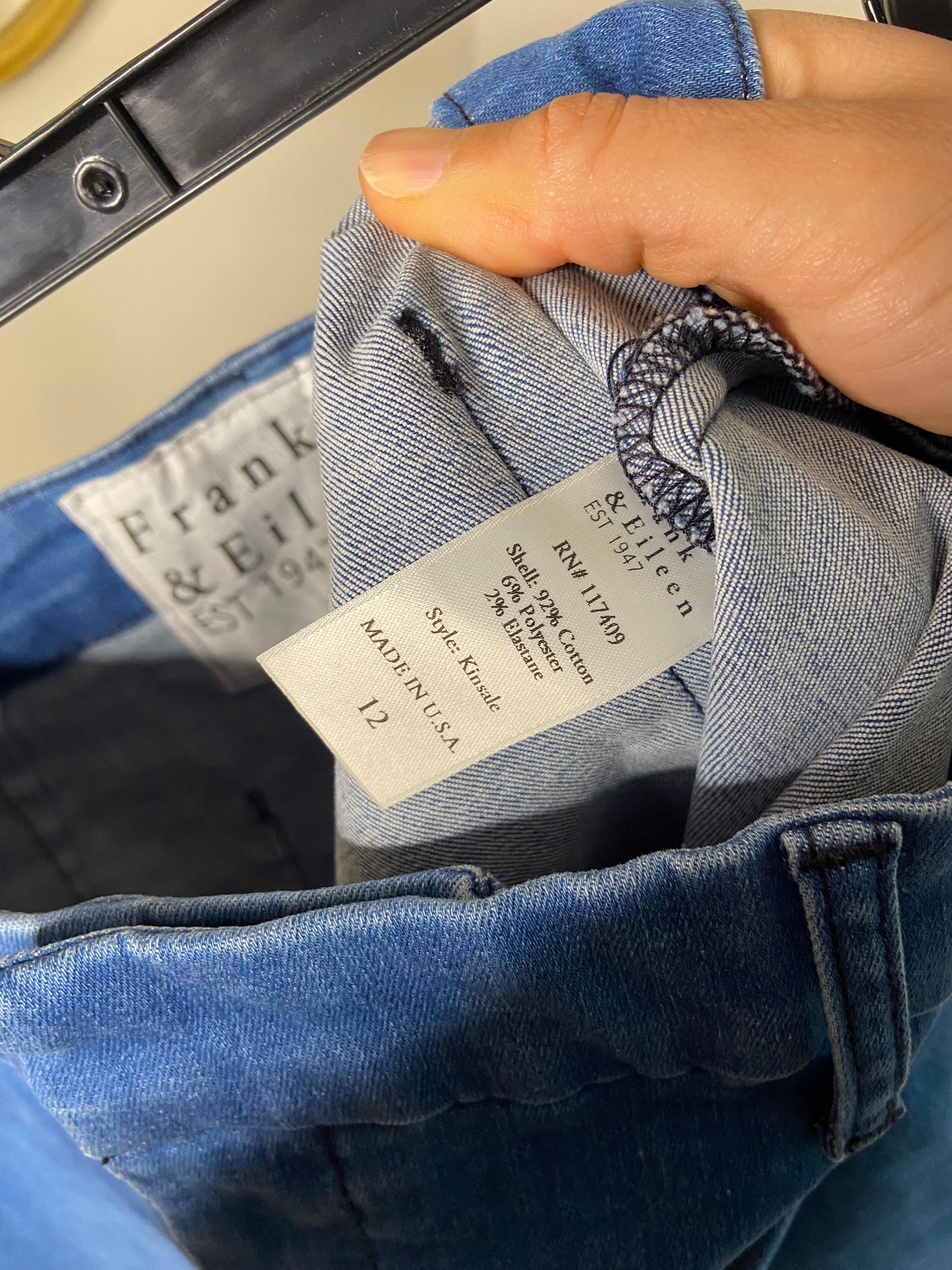 Frank and Eileen Kinsale Cropped Jeans size 12