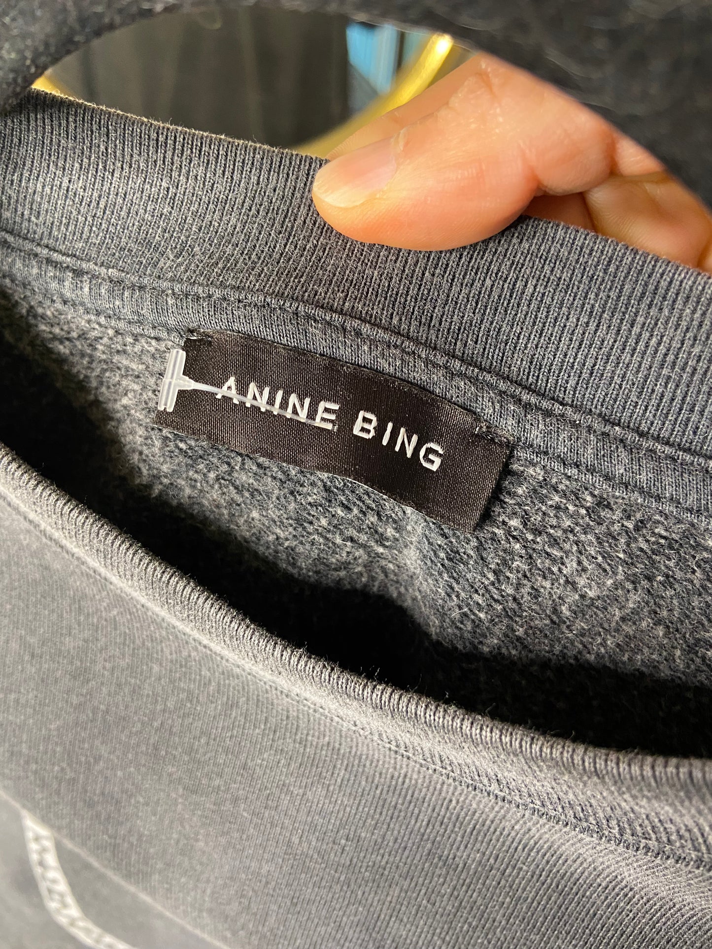 Anine Bing Spencer Spotted Leopard Sweatshirt size XS