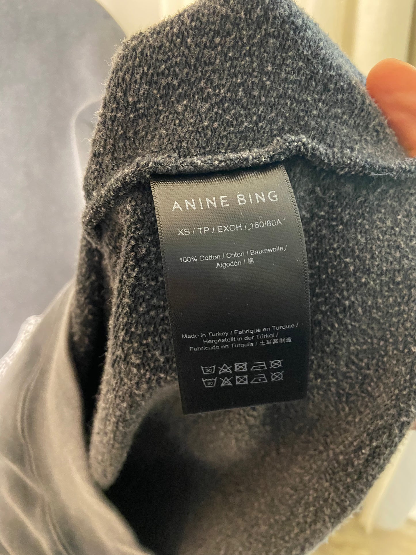 Anine Bing Spencer Spotted Leopard Sweatshirt size XS