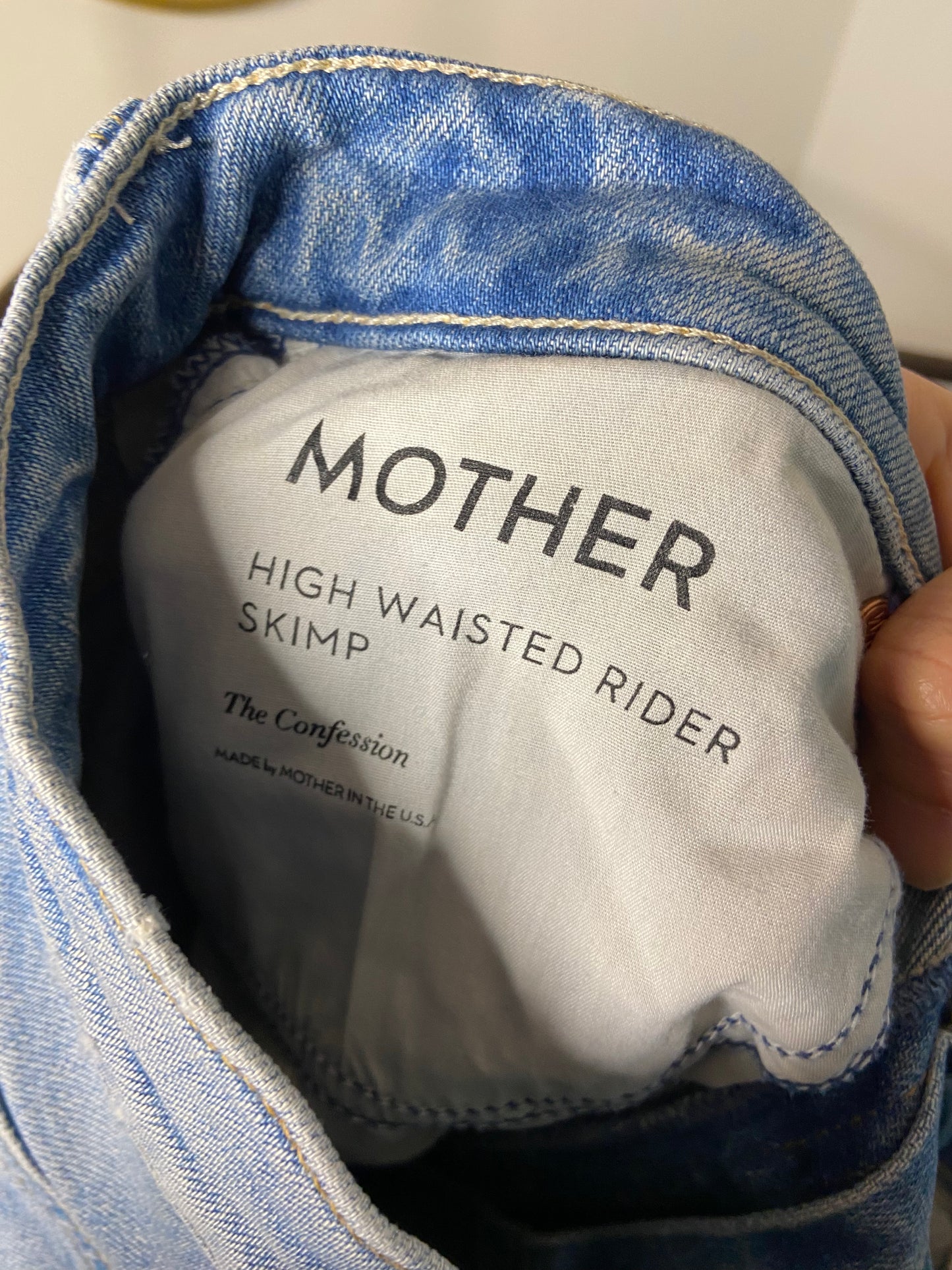 Mother High Waisted Rider Skimp Jeans size 29