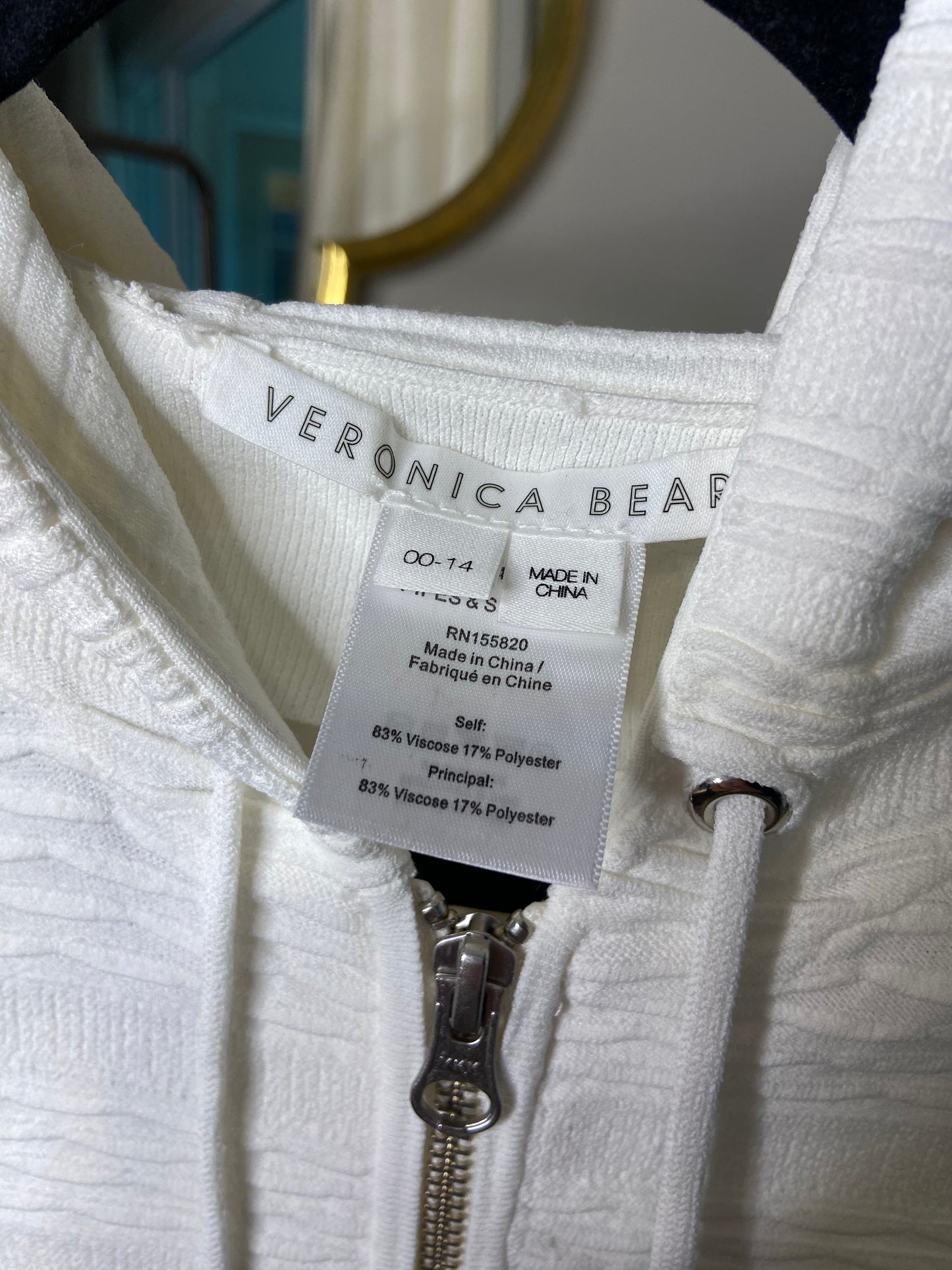 Veronica Beard Duna Hoodie Dickey size 00-14