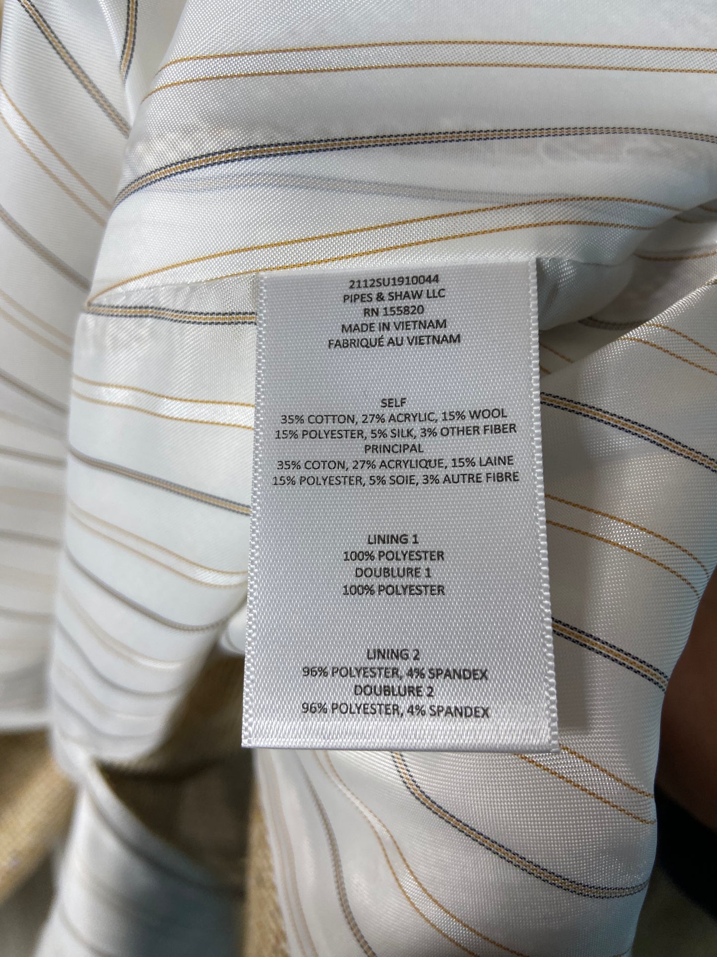 Veronica Beard Herringbone Pyle Tailored Dickie Jacket size 10