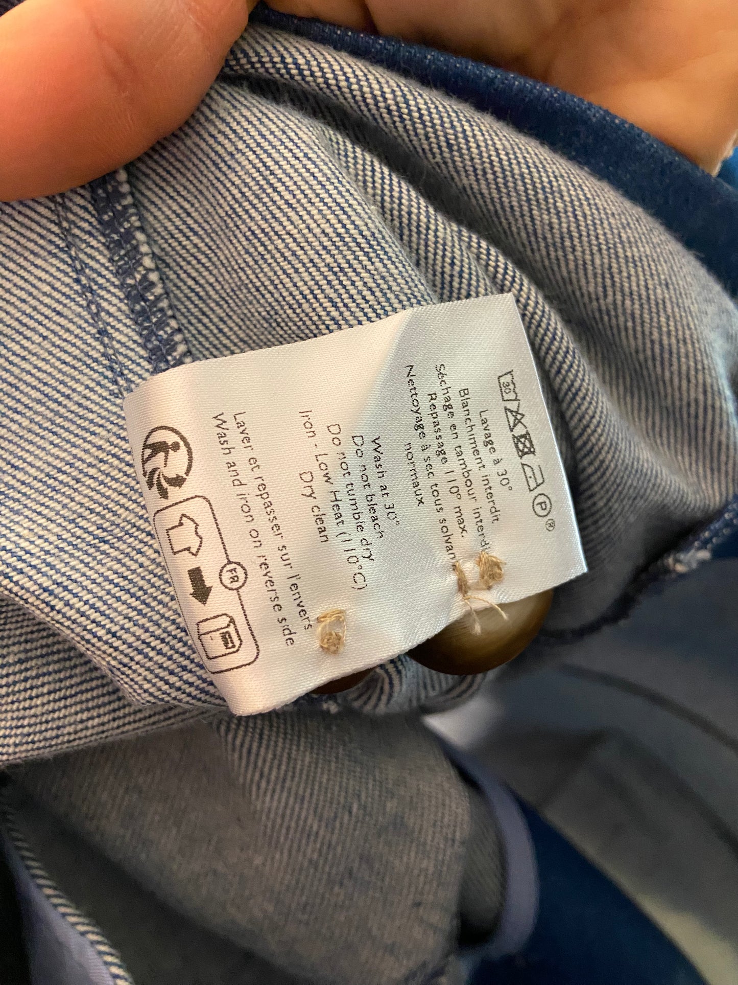 Sezane Christie Denim Blazer Jacket size 40 - US 8