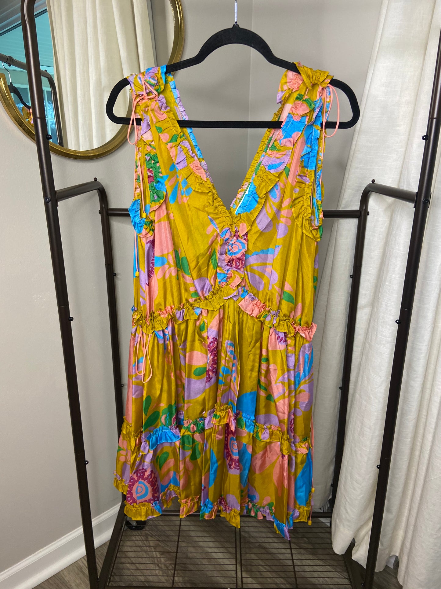 Zimmermann Teddy Draw Frill Mini Dress size US 6