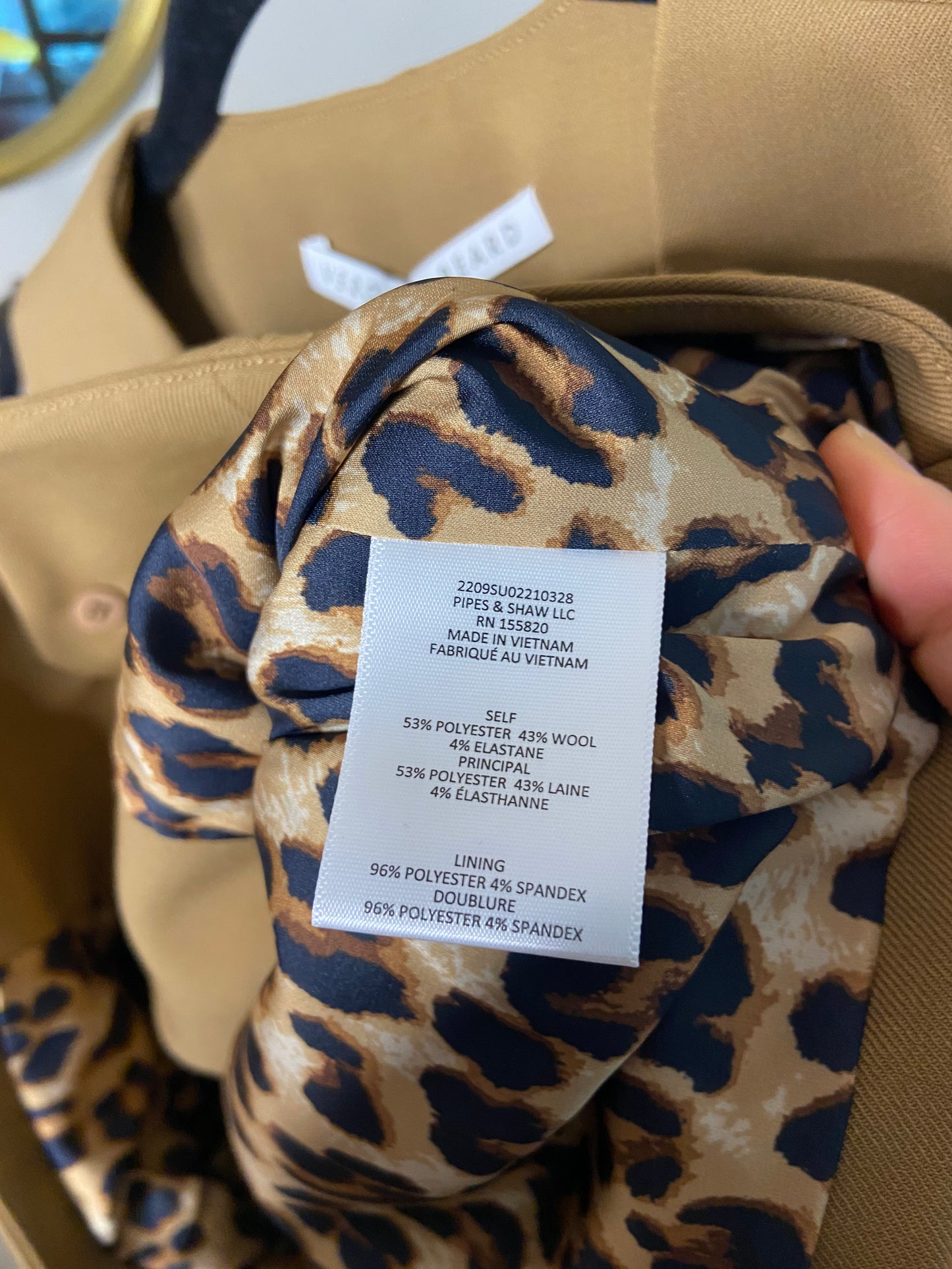 Veronica Beard Bennett Vest in Camel size 2