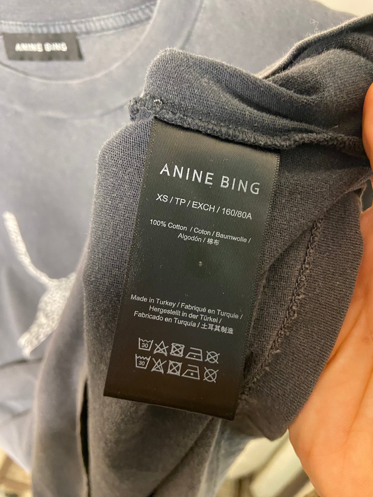 Anine Bing Walker Tee in Spotted Leopard size XS