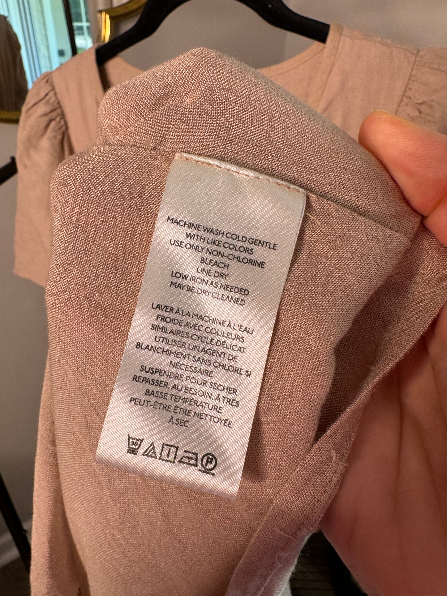 Anthropologie Somerset Maxi Dress Linen size S PETITE