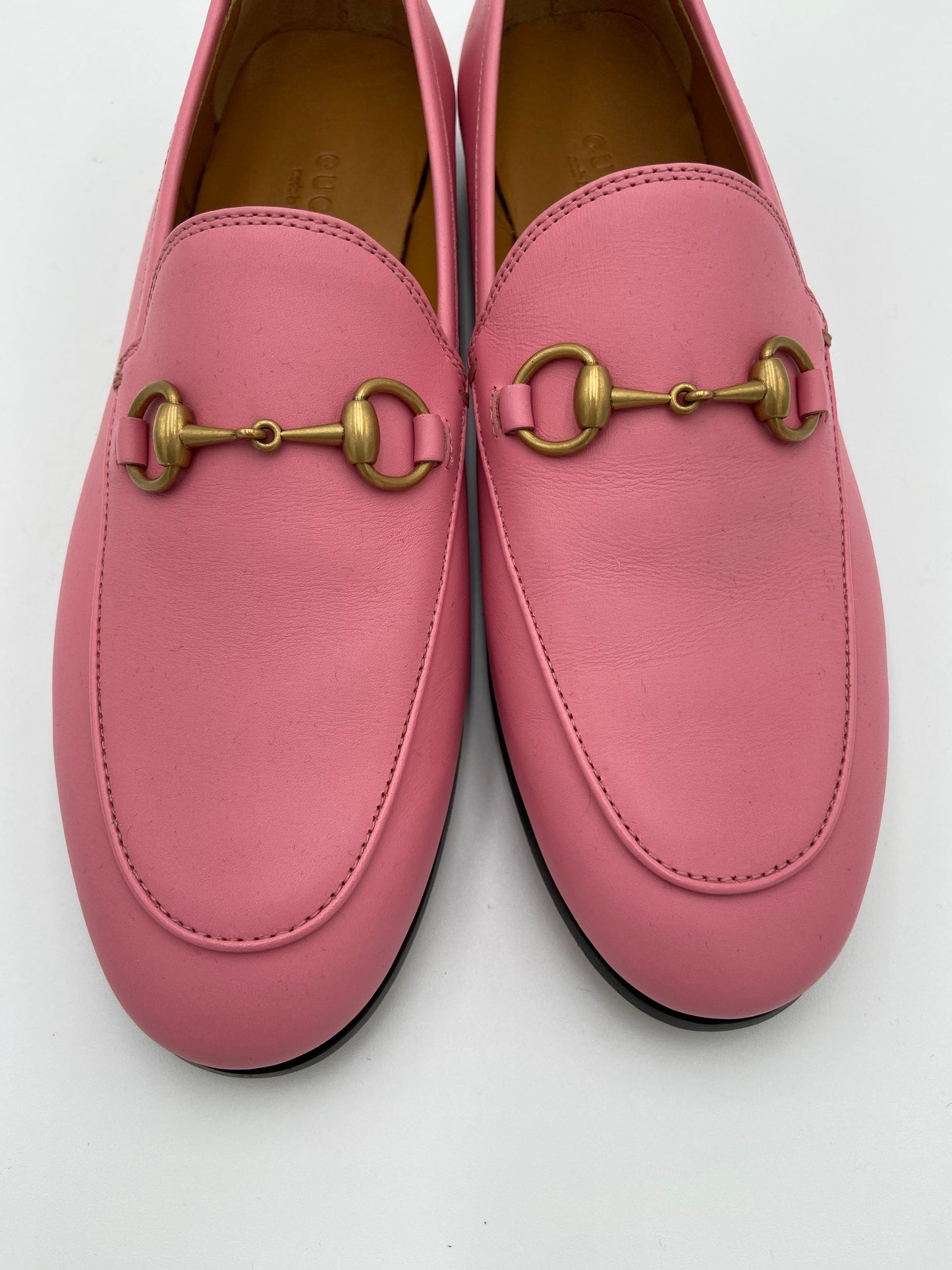 Gucci Jordaan Loafers Butterfly Pink size 37
