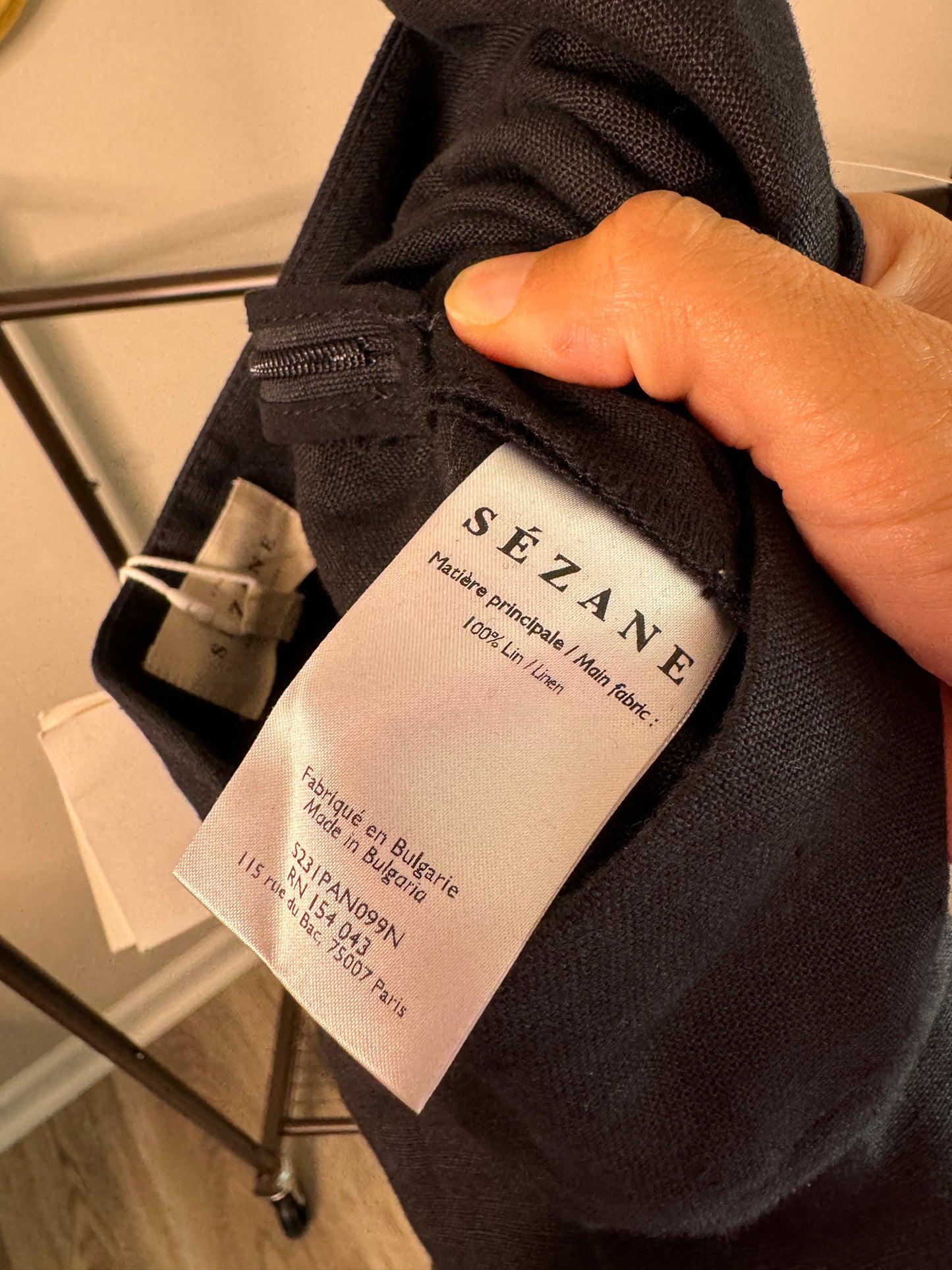 Sezane Noir Jenson Pants size US 2