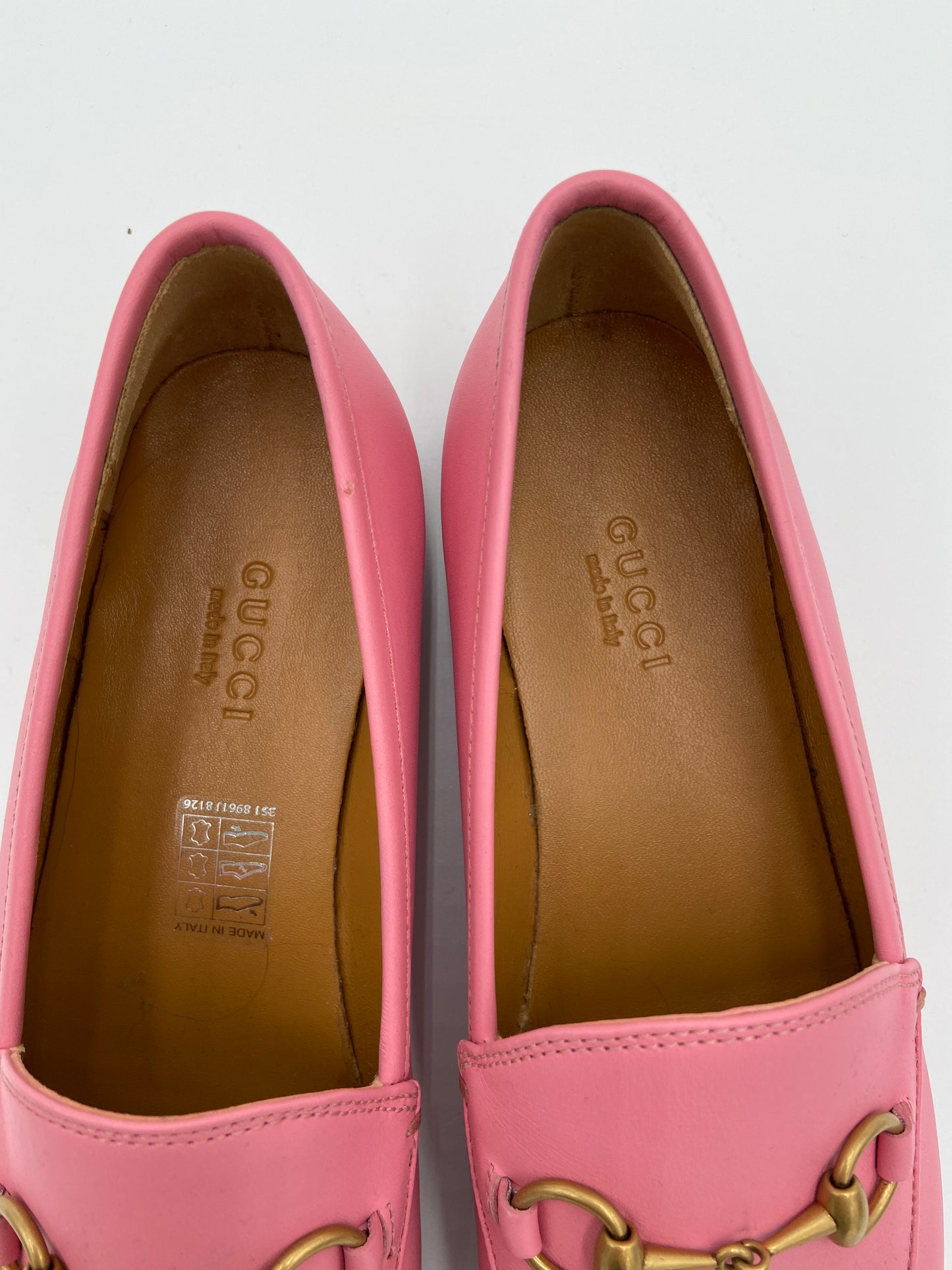 Gucci Jordaan Loafers Butterfly Pink size 37