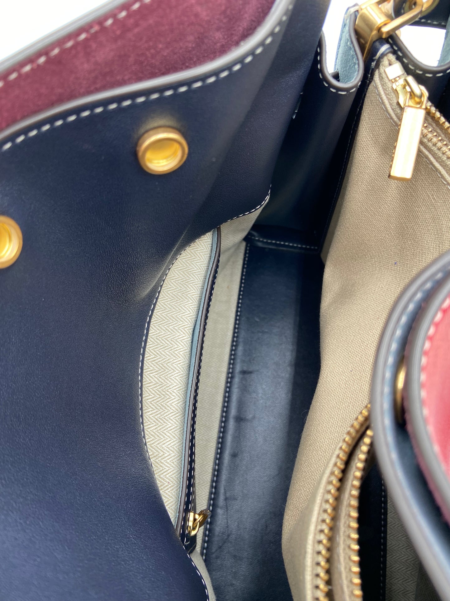 Tory Burch Lee Radziwill Double Bag in Red Apple