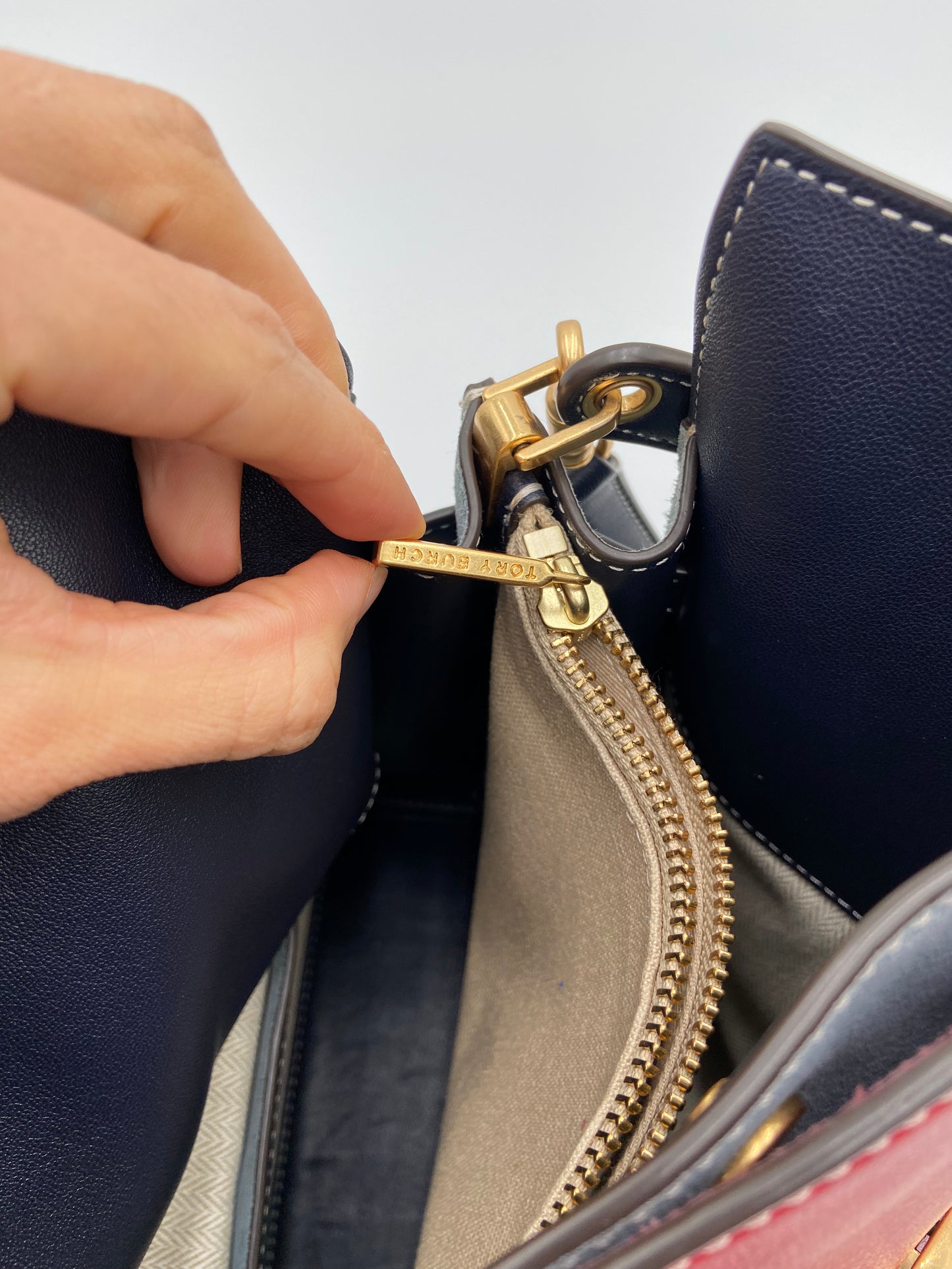 Tory Burch Lee Radziwill Double Bag in Red Apple