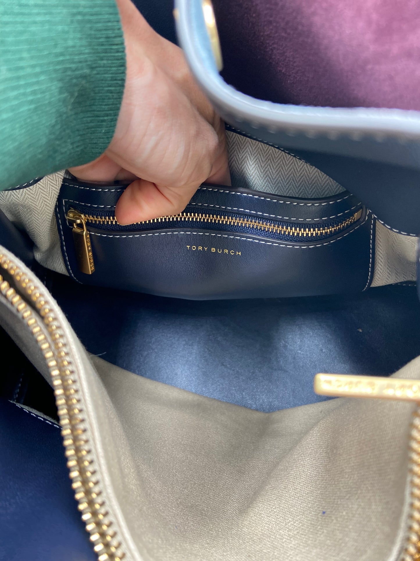 Tory Burch Lee Radziwill Double Bag in Red Apple