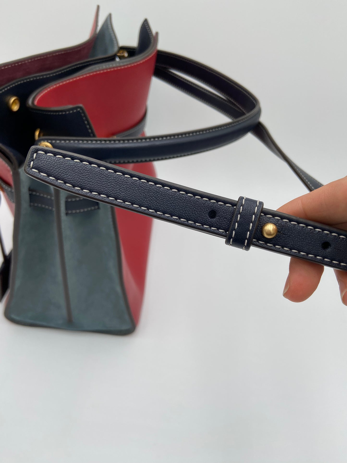 Tory Burch Lee Radziwill Double Bag in Red Apple