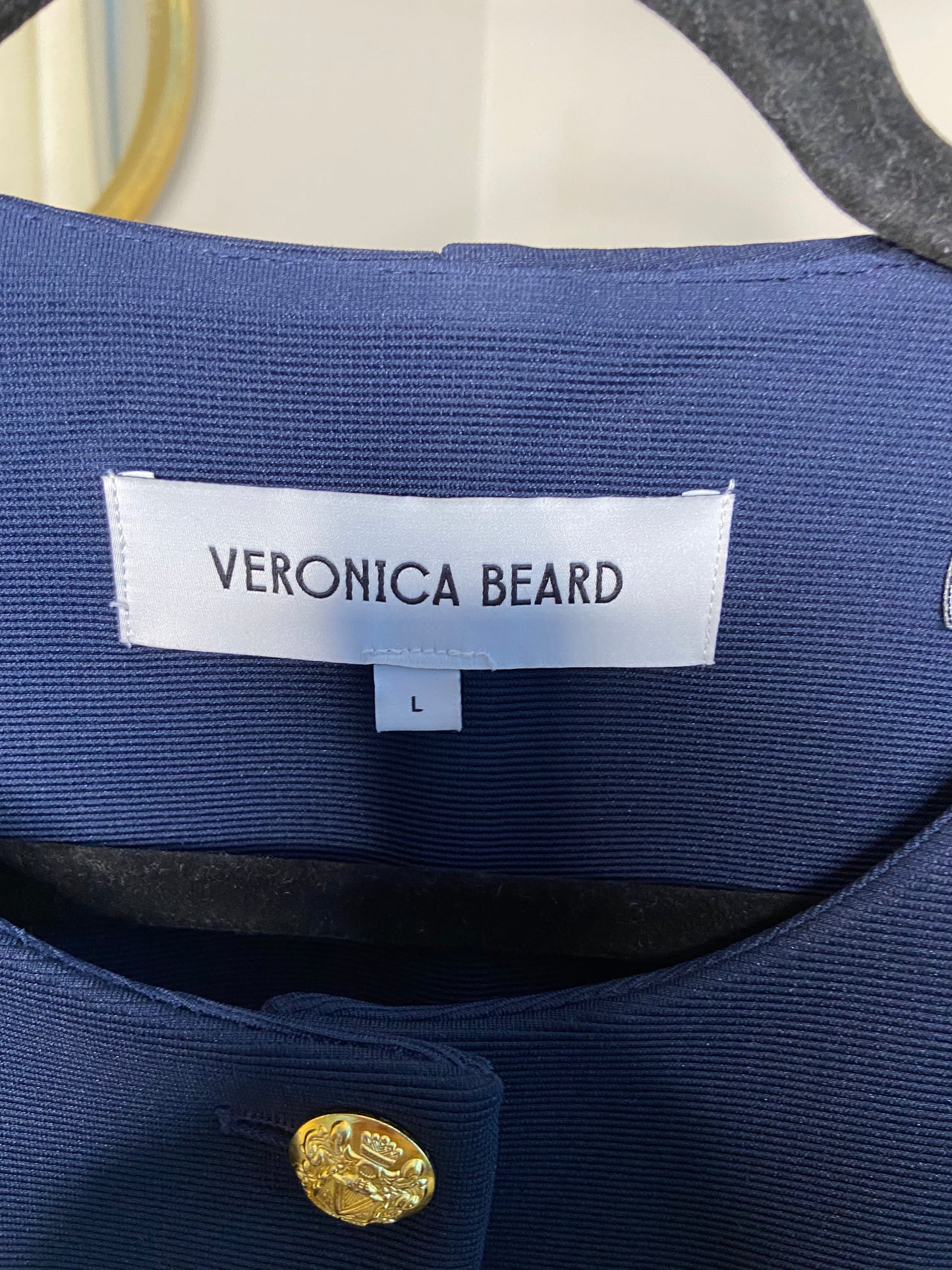 Veronica Beard Kensington Knit Blue Jacket size L