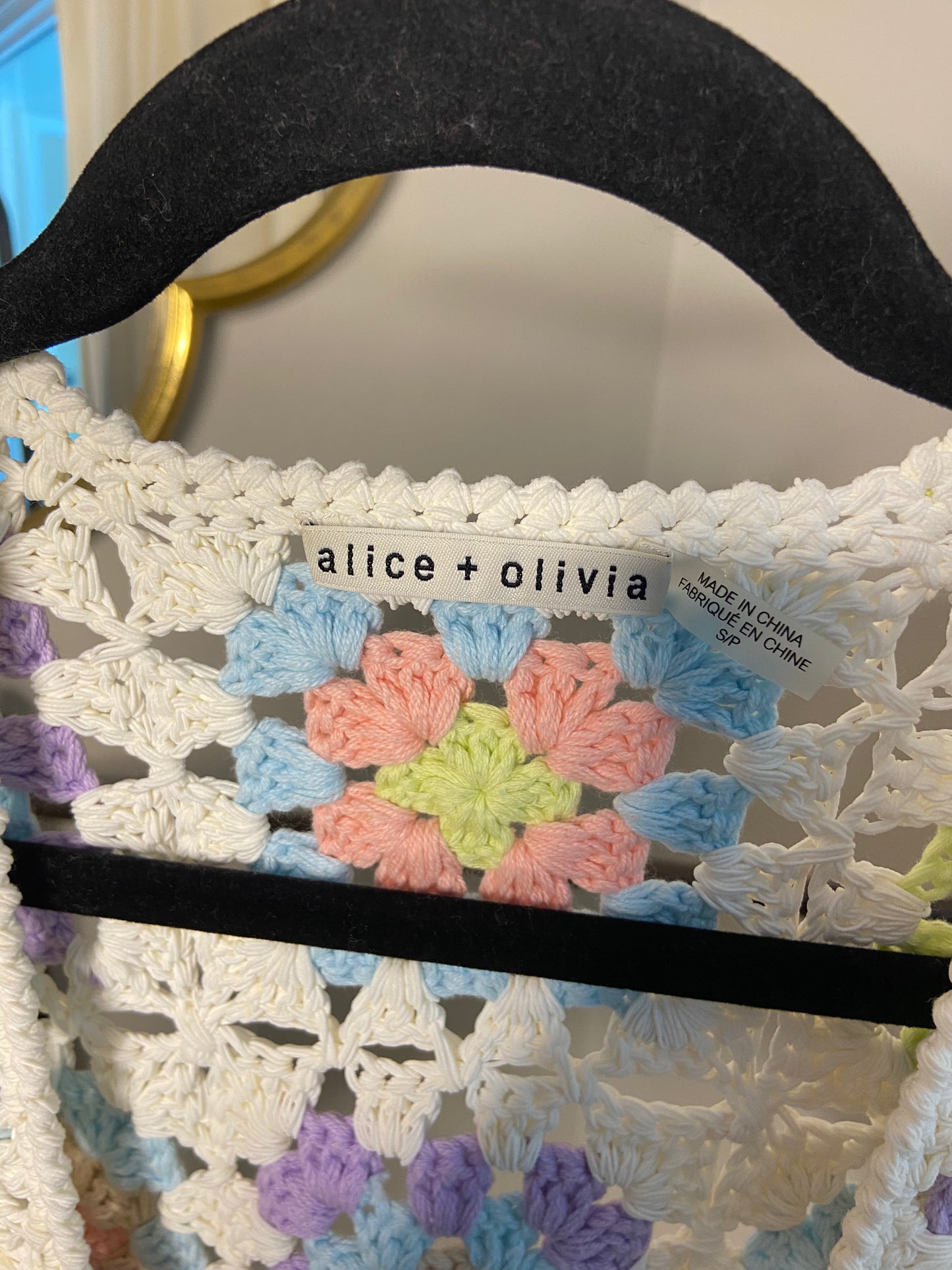 Alice and Olivia Anderson Crochet Cardigan size S