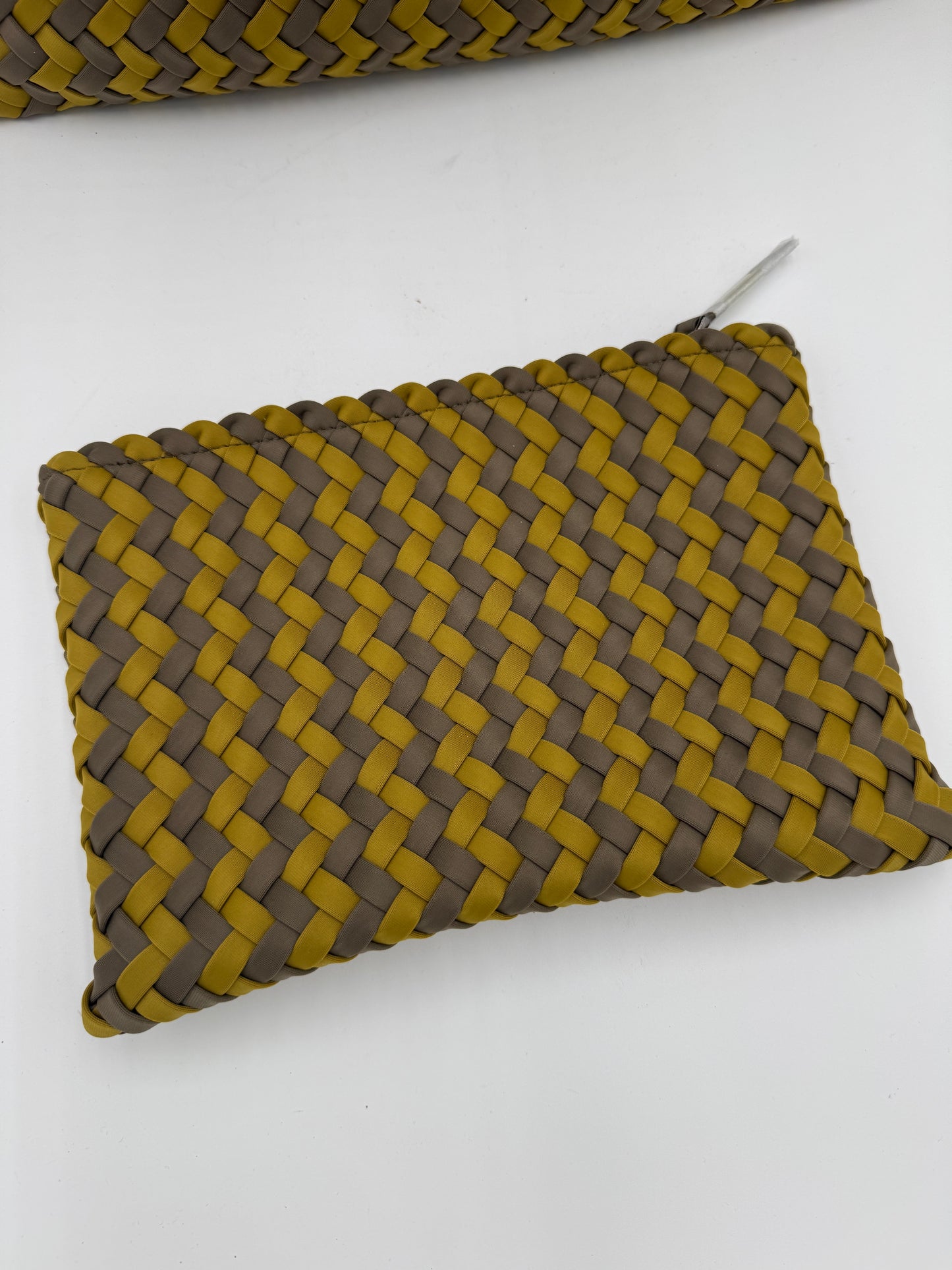 Naghedi Havana Large Basketweave Tote Bag