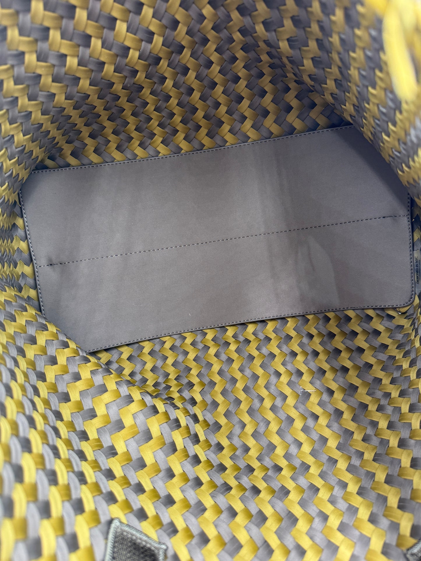 Naghedi Havana Large Basketweave Tote Bag