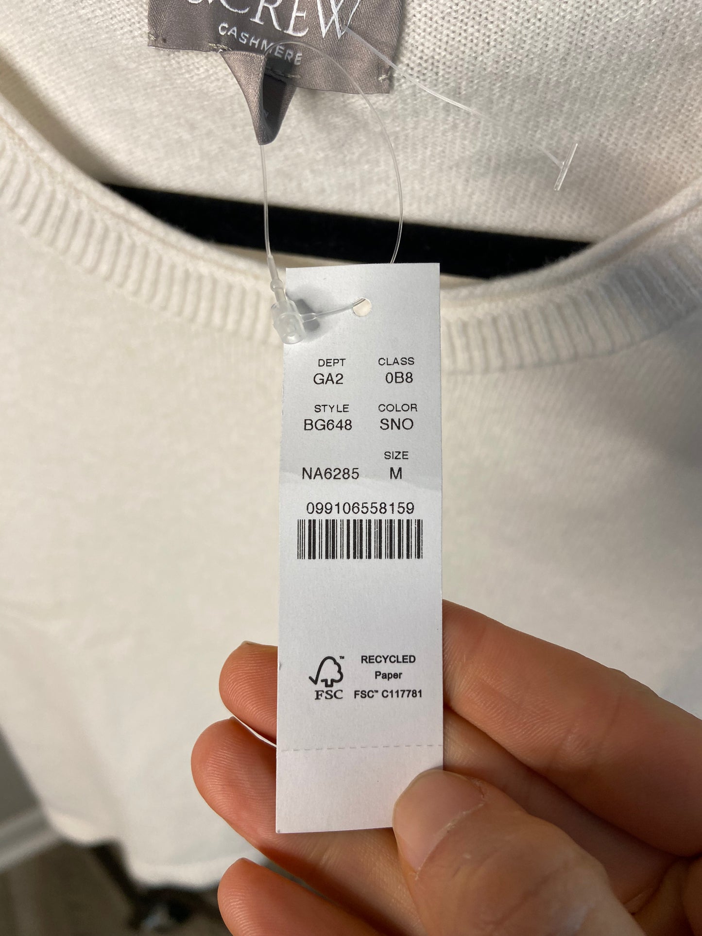 J. Crew Cashmere Relaxed T-Shirt size M
