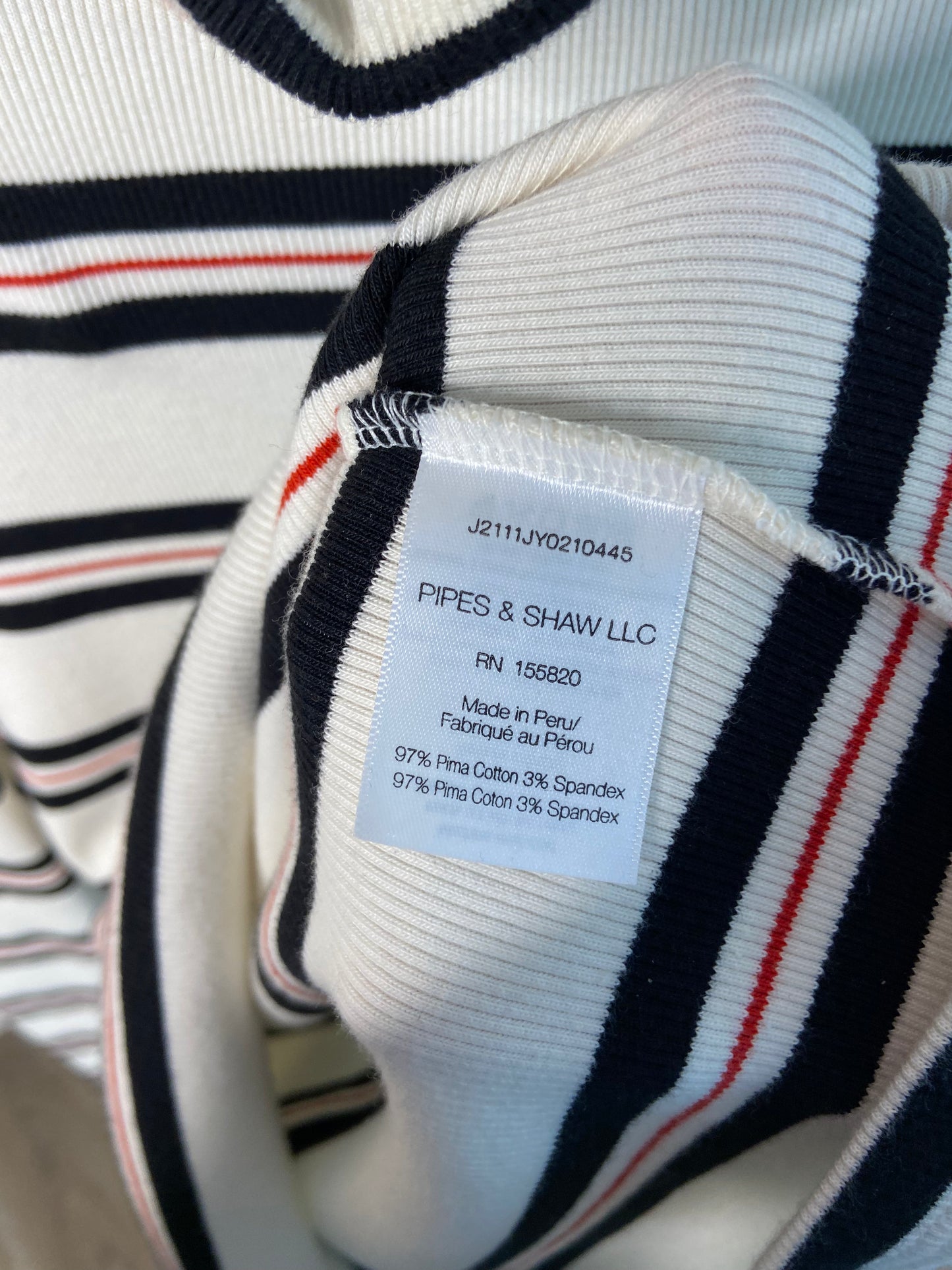 Veronica Beard Cedar Striped Turtleneck Top size XS
