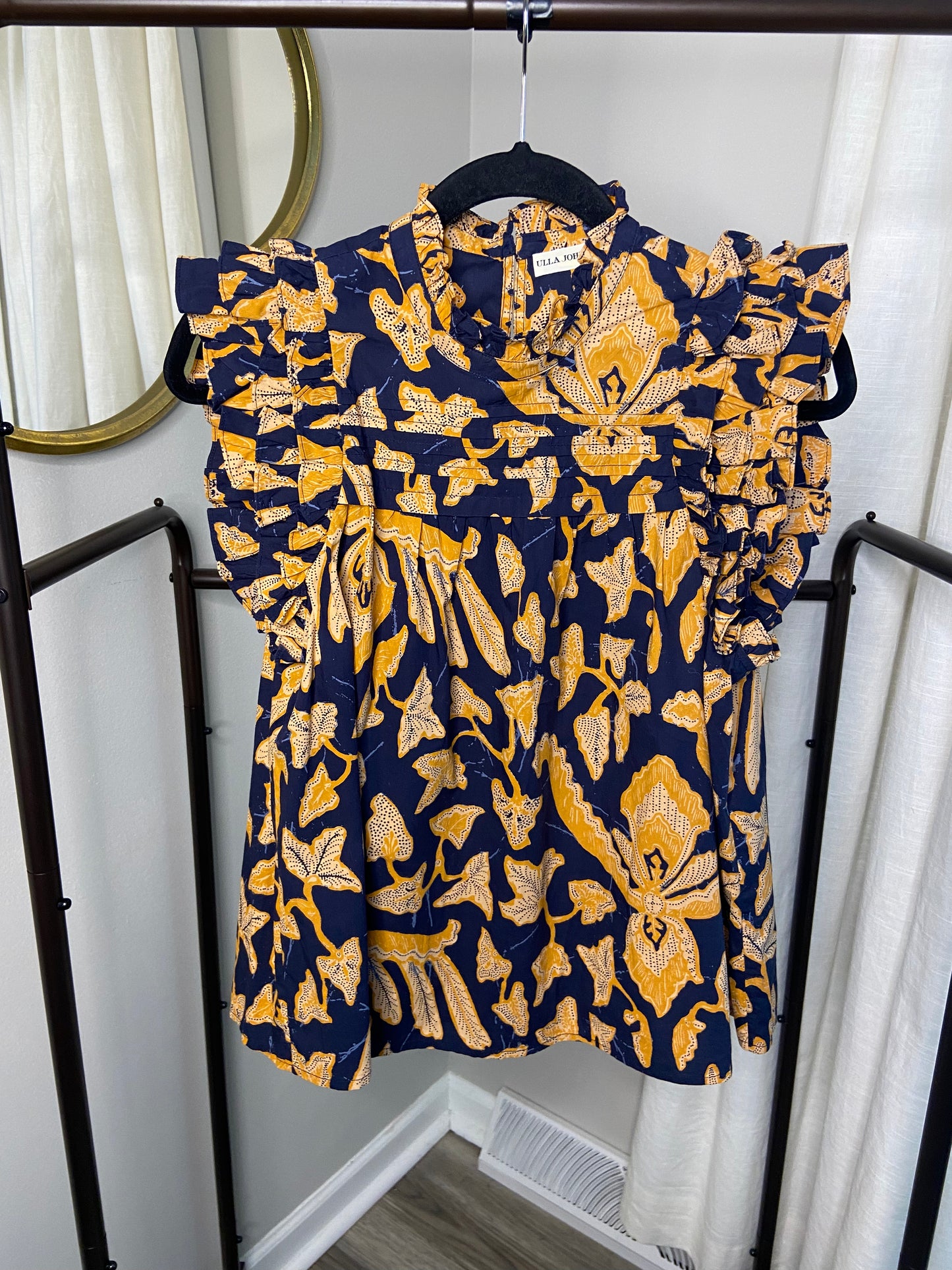 Ulla Johnson Eva Top in Midnight size 2