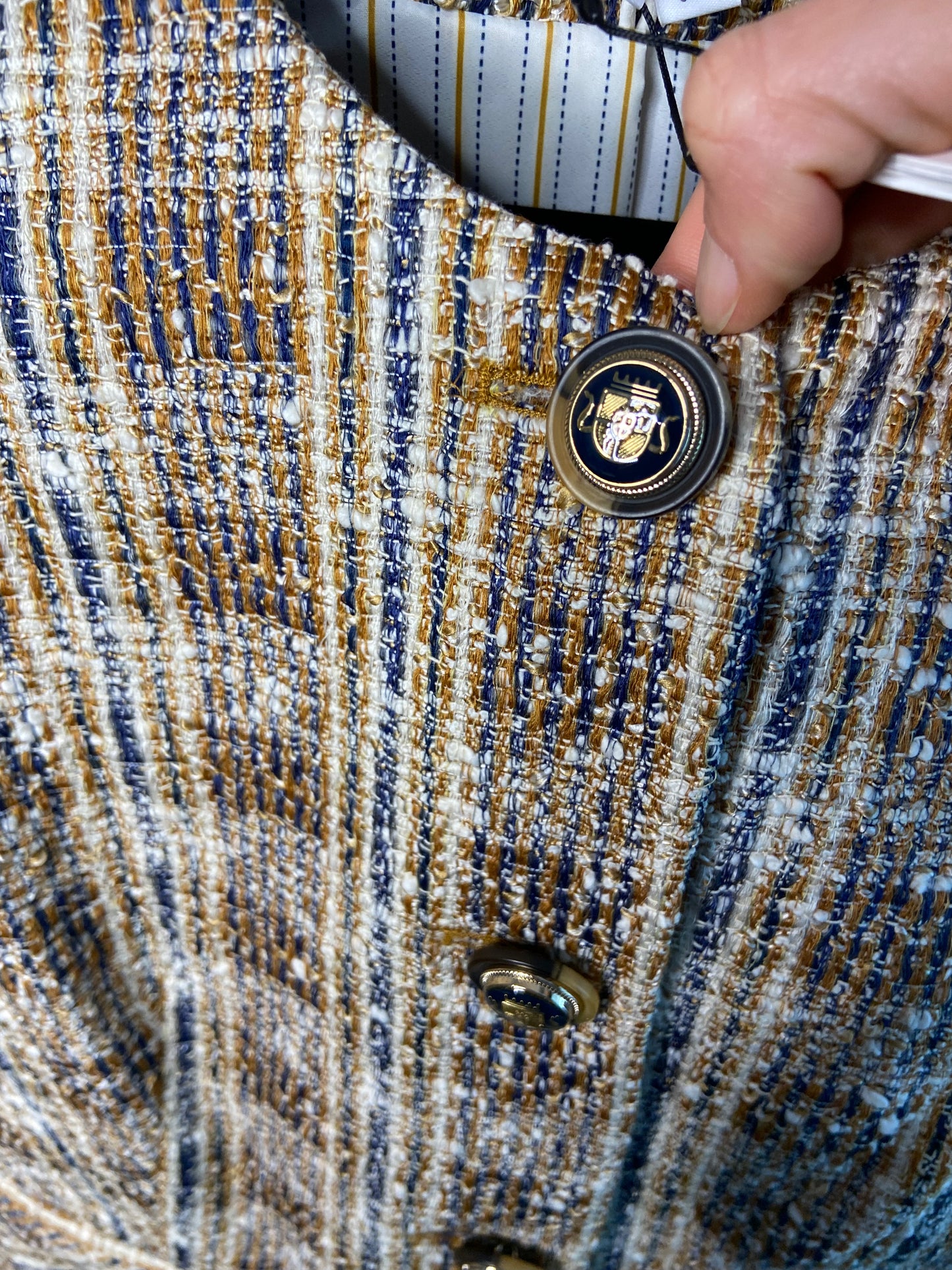 Veronica Beard Louisa Check Tweed Jacket size 6